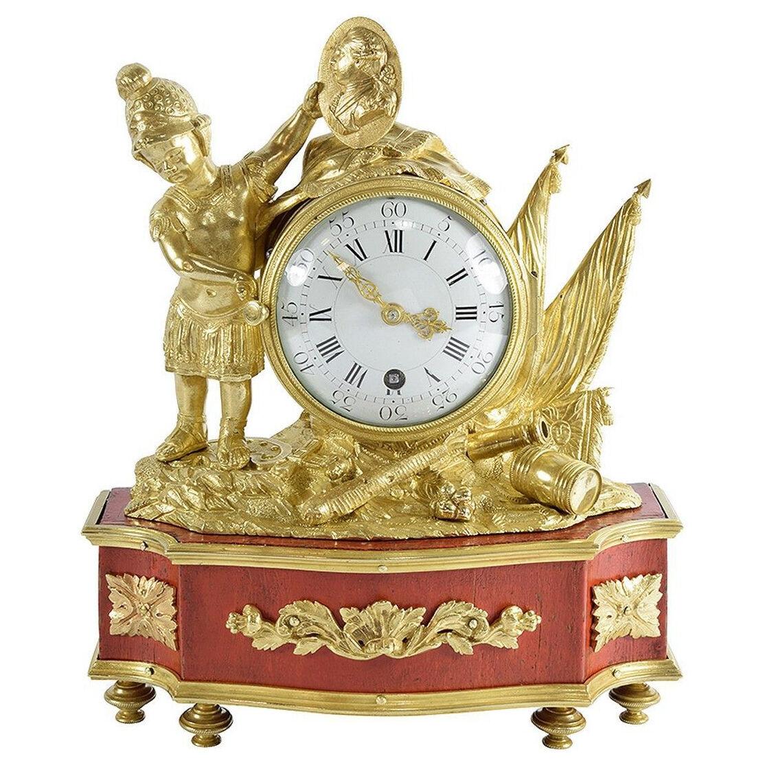 A rare 18th century Louis XVI period small clock