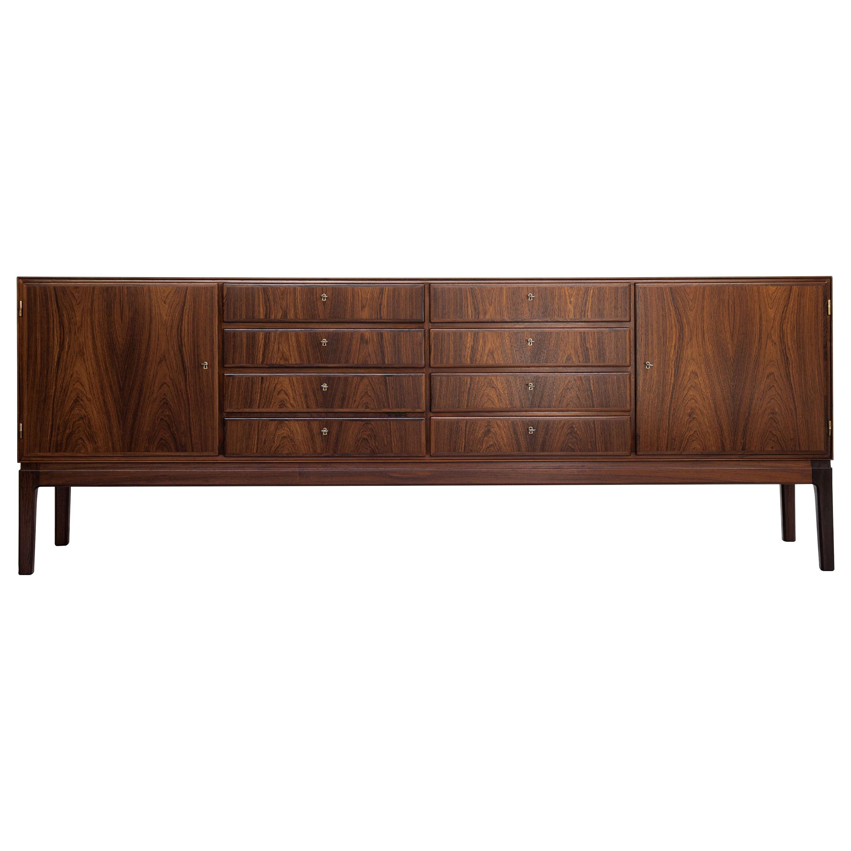 Midcentury Danish sideboard in rosewood by Ole Wanscher 1960s