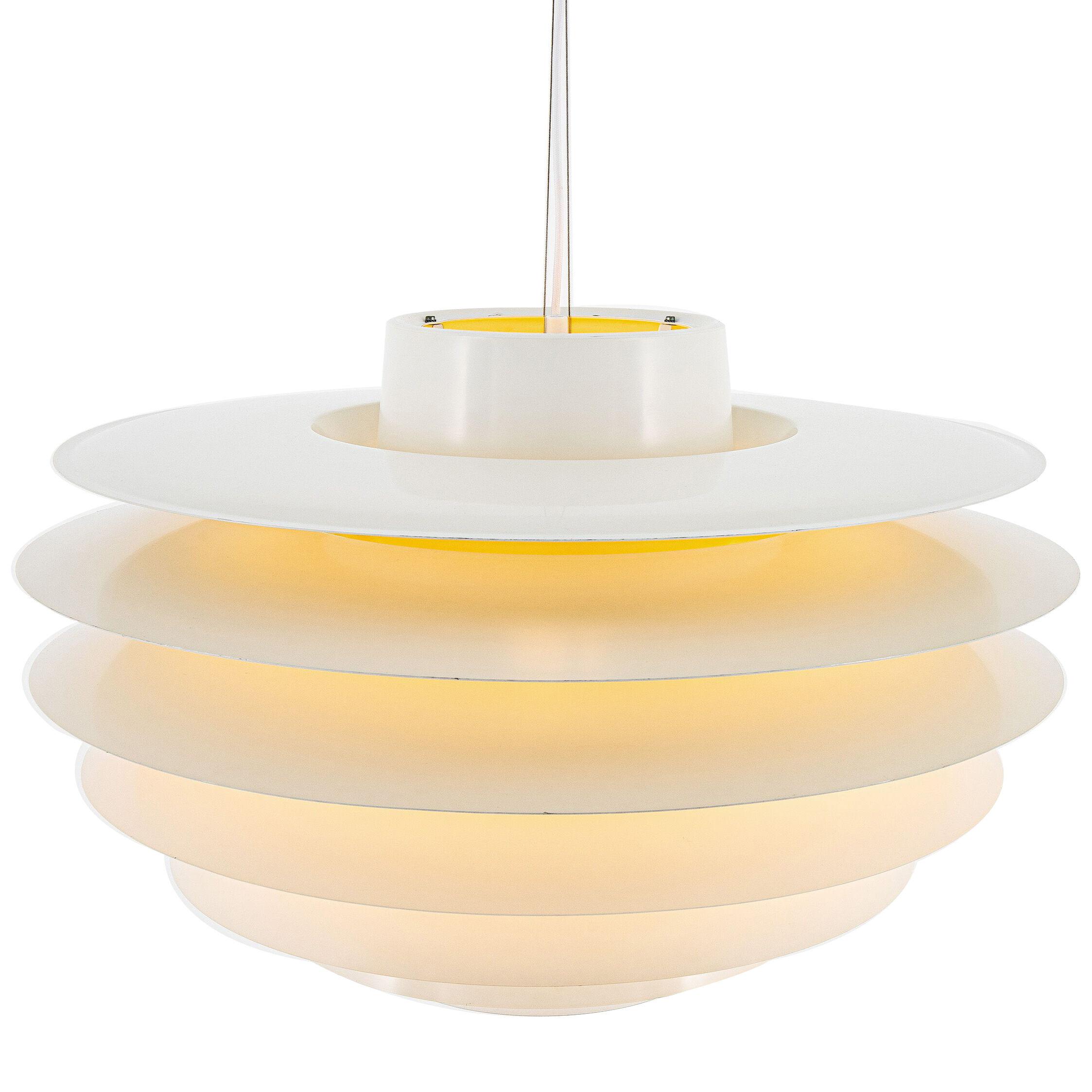 XL white Verona lamp by Svend Middelboe for Nordisk Solar