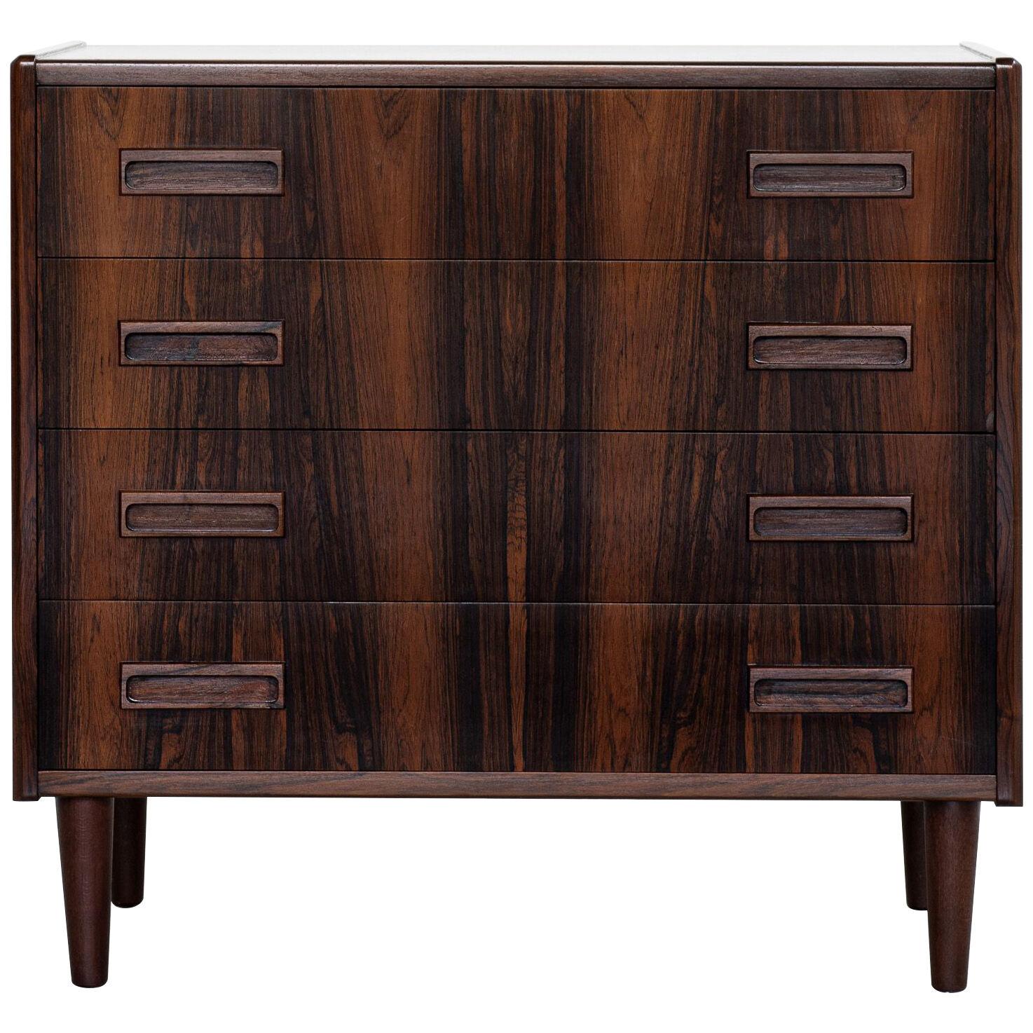 Midcentury Danish chest of 4 drawers in rosewood by Westergaard 1960s