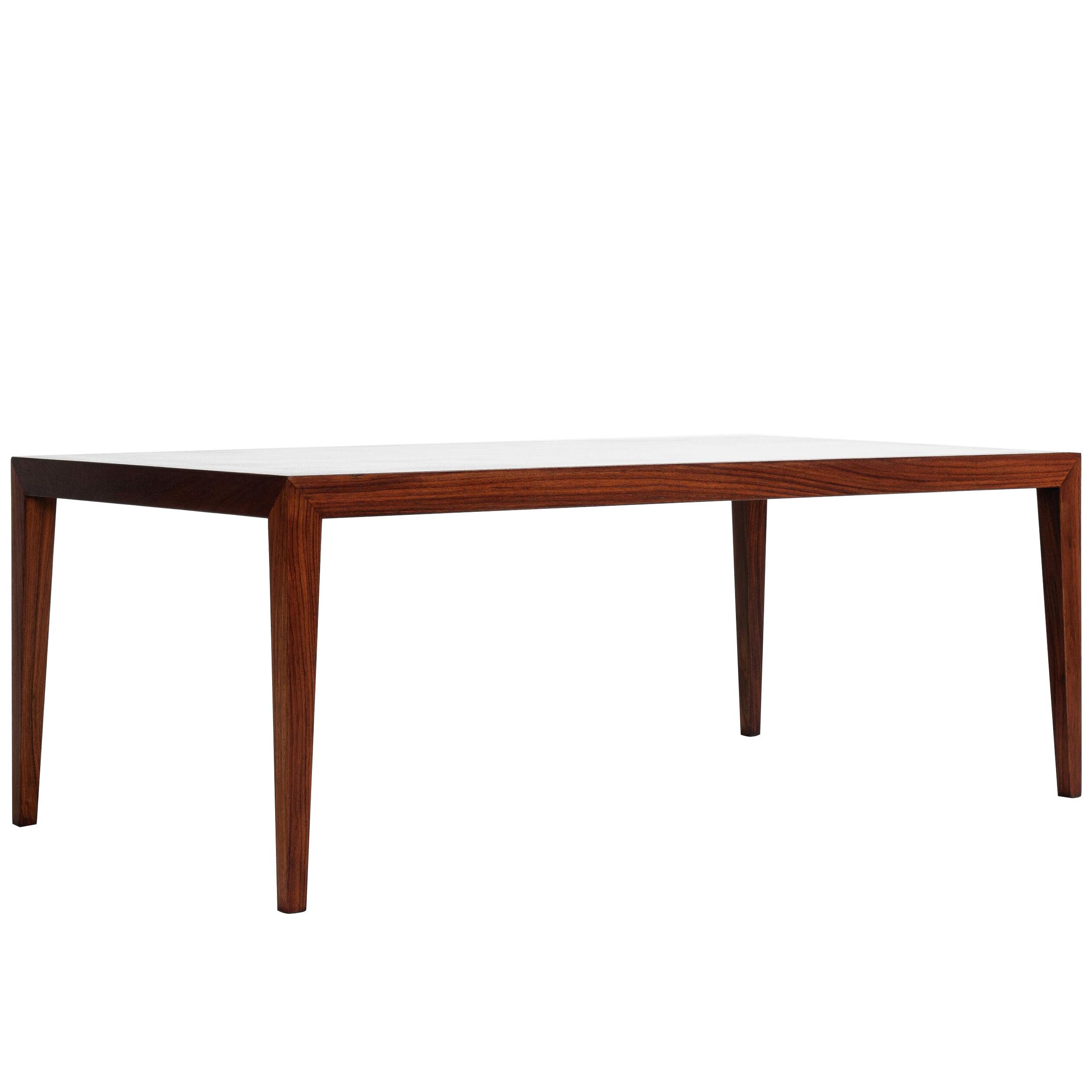 Midcentury Danish coffee table in rosewood by Severin Hansen for Haslev