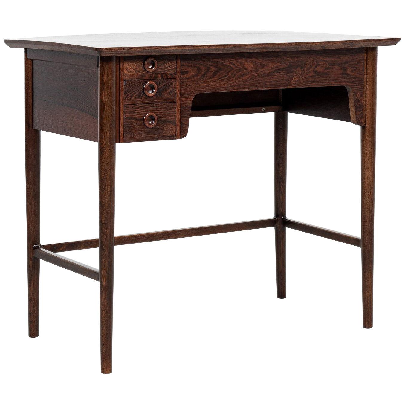 Midcentury Danish console desk in rosewood by Rasmussen 1960s
