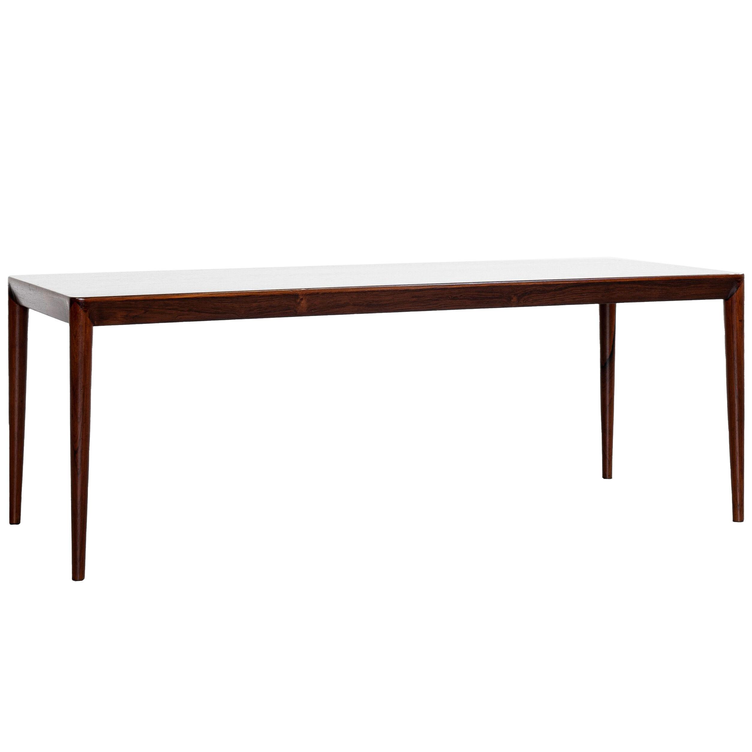 Midcentury Danish coffee table in rosewood by Erik Riisager Hansen for Haslev