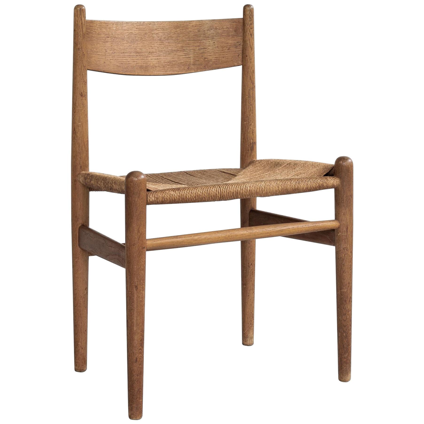 Midcentury Danish CH36 chair in oak by Hans Wegner for Carl & Søn