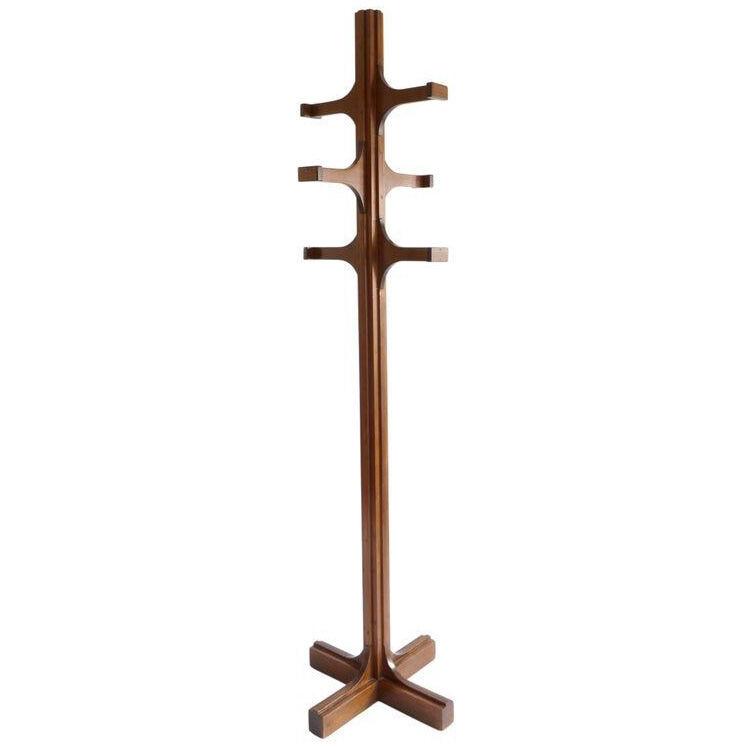 Sculptural Wood Coat Stand by Giuseppe Rivadossi, Italy, 1970s