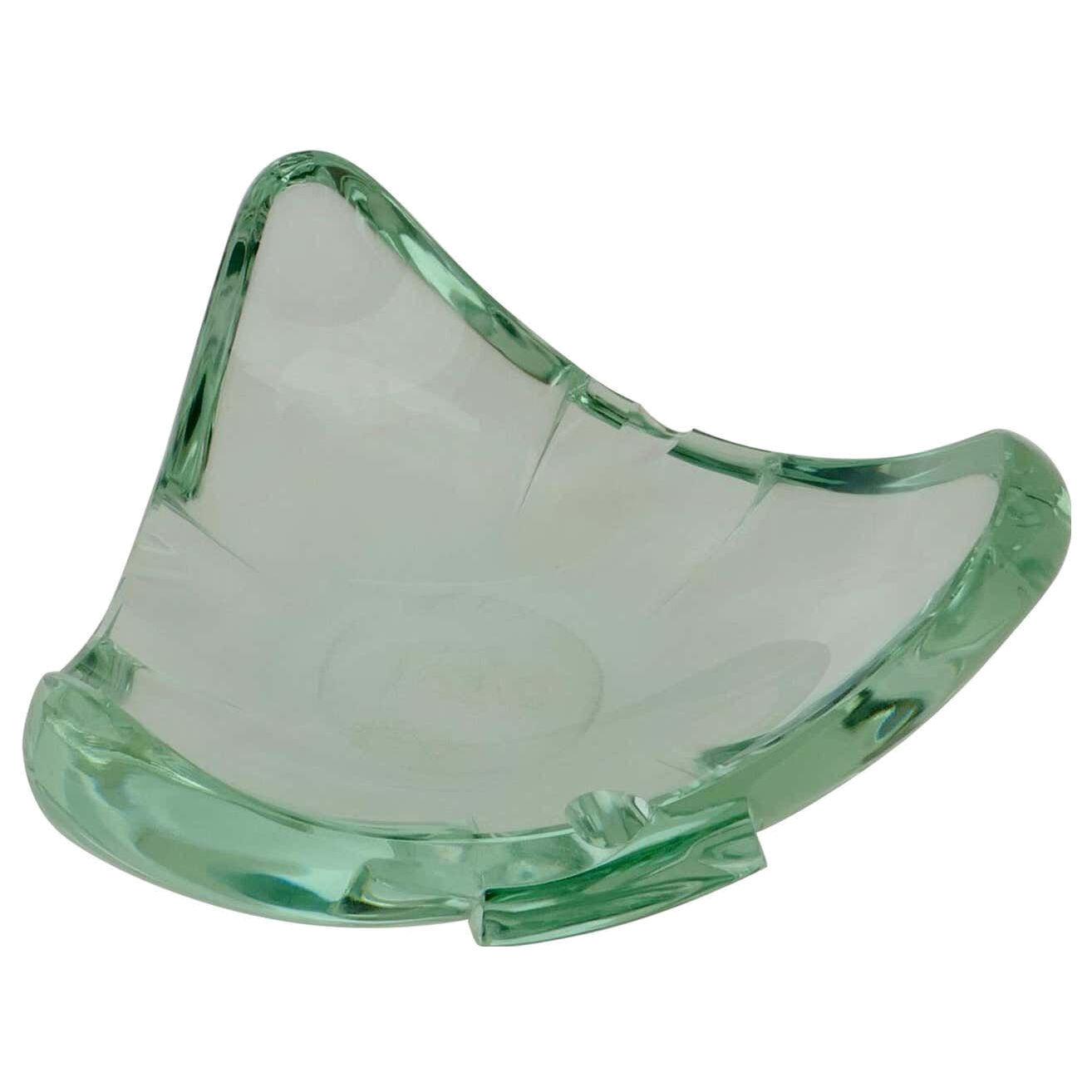 Beveled Glass Ashtray or Vide Poche, Italy 1960s, Attributed to Fontana Arte