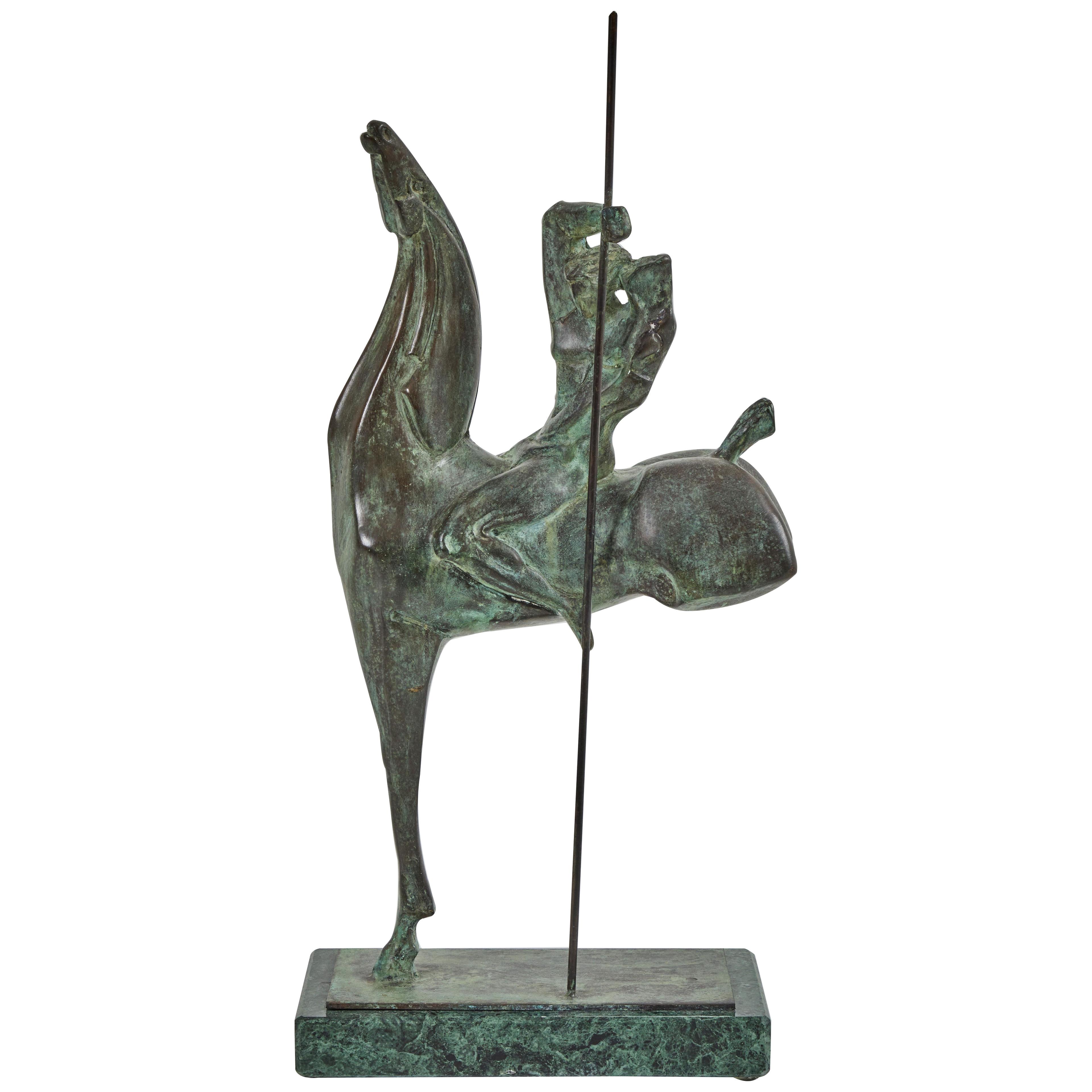 "Cavallo E Cavalier" Bronze Sculpture by Claudio Nicoli (1958-)