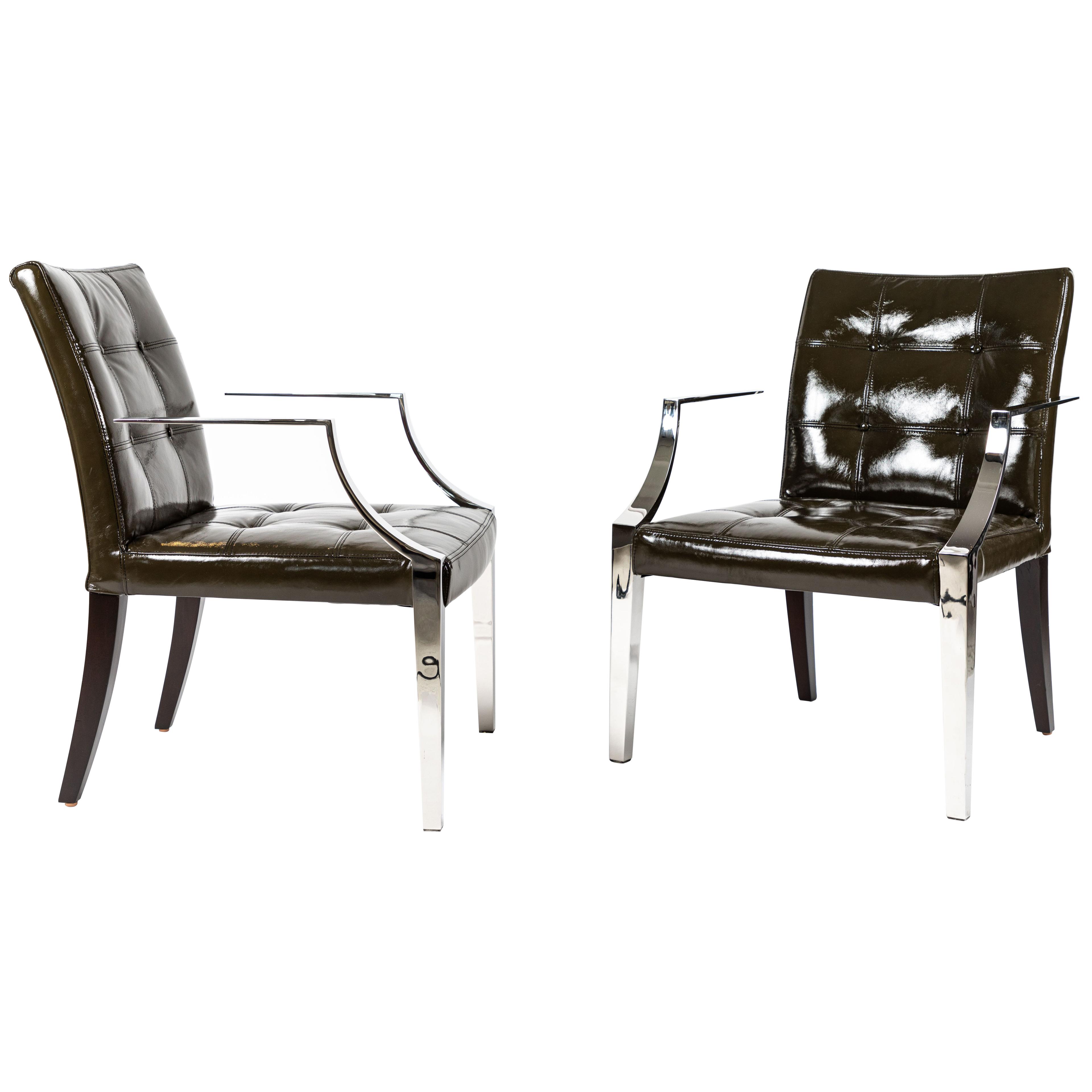A Pair of Monseigneur Chairs Designed by Philippe Starck for Driade