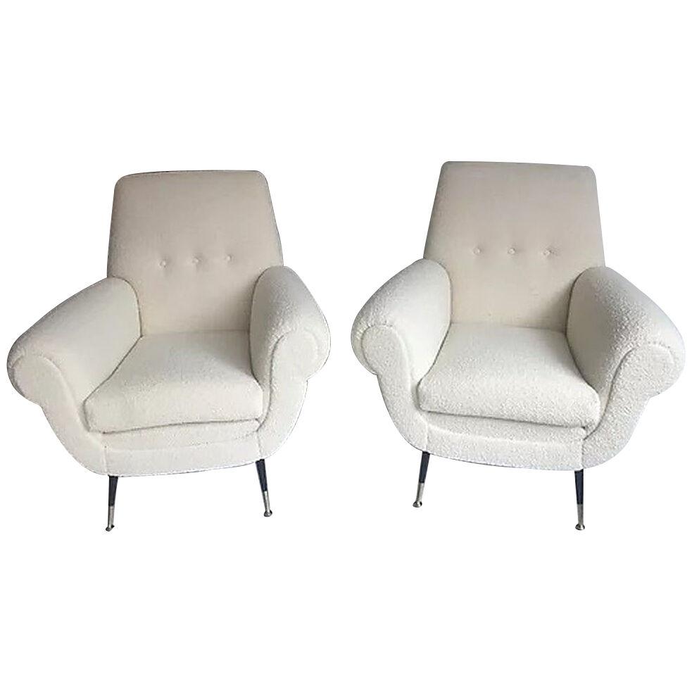 Pair of armchairs by Gigi Radici for Minotti