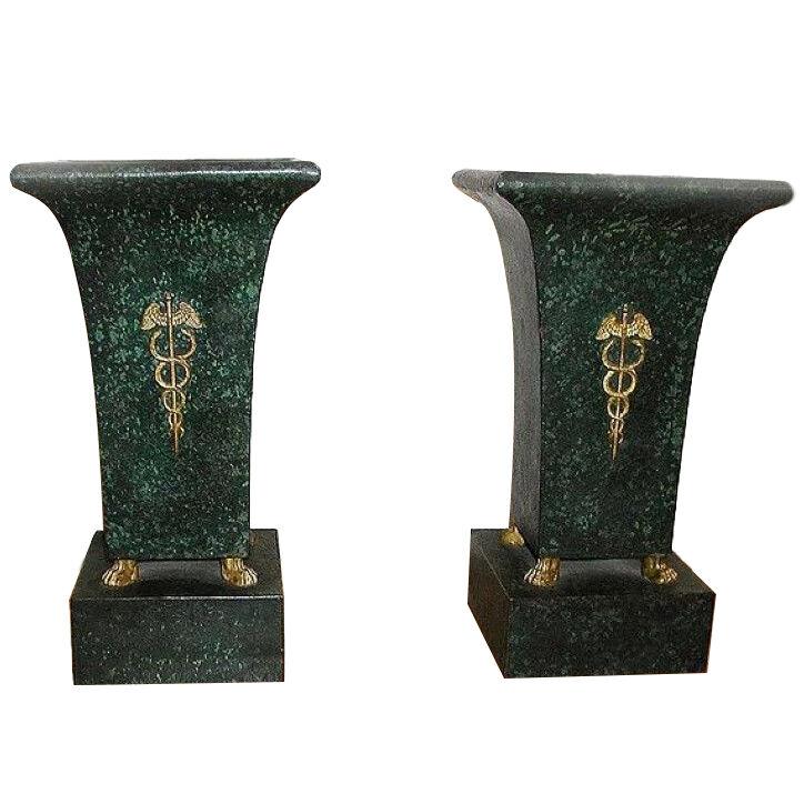 Pair of Tole Urns, French c1825