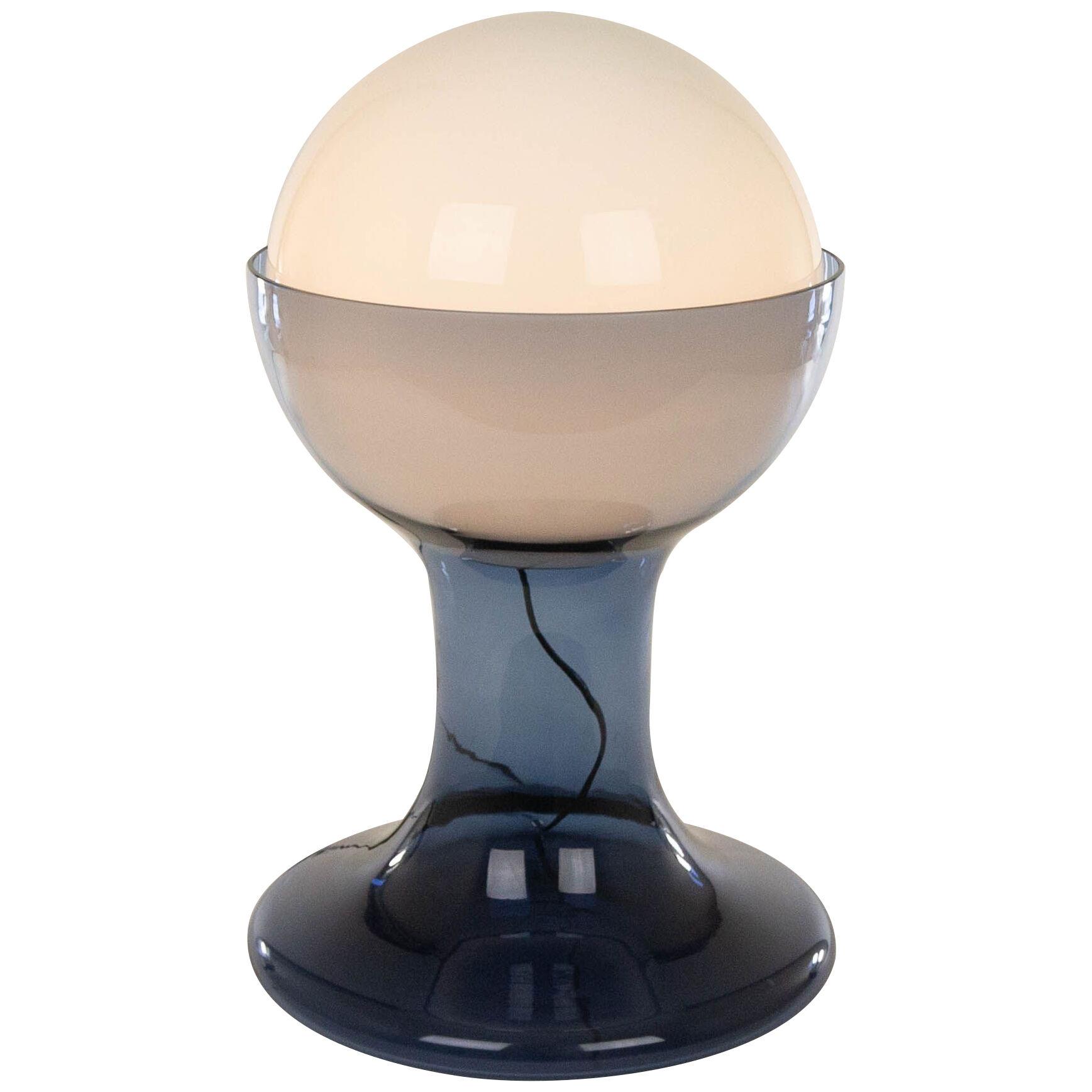 Large blue LT 216 table lamp by Carlo Nason for A.V. Mazzega, 1960s