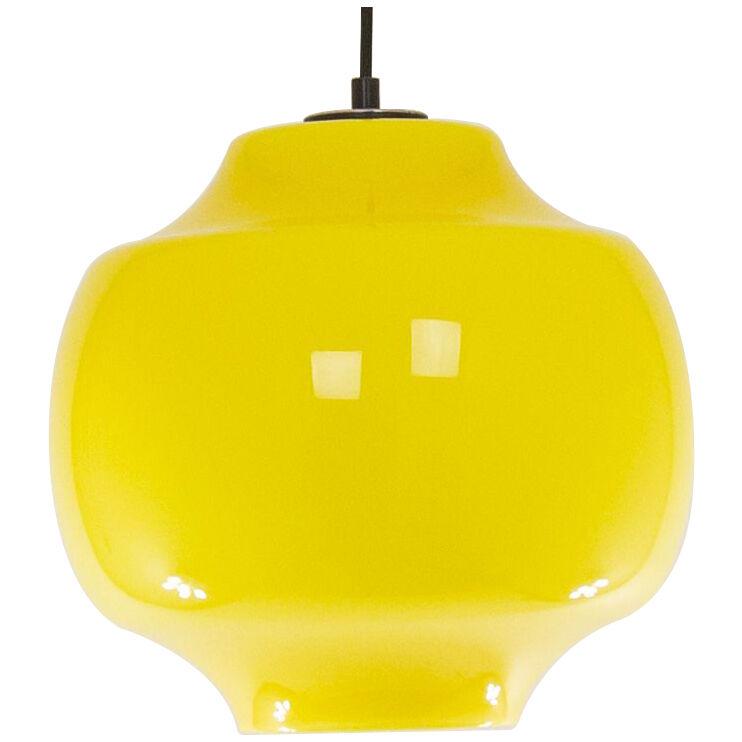 Yellow glass pendant by Alessandro Pianon for Vistosi, 1960s