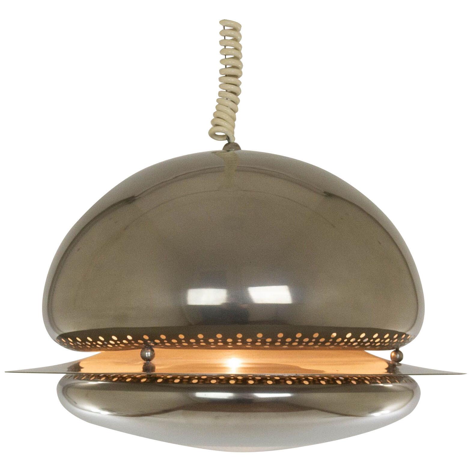Nickel-plated Nictea pendant by Afra and Tobia Scarpa for Flos, 1960s