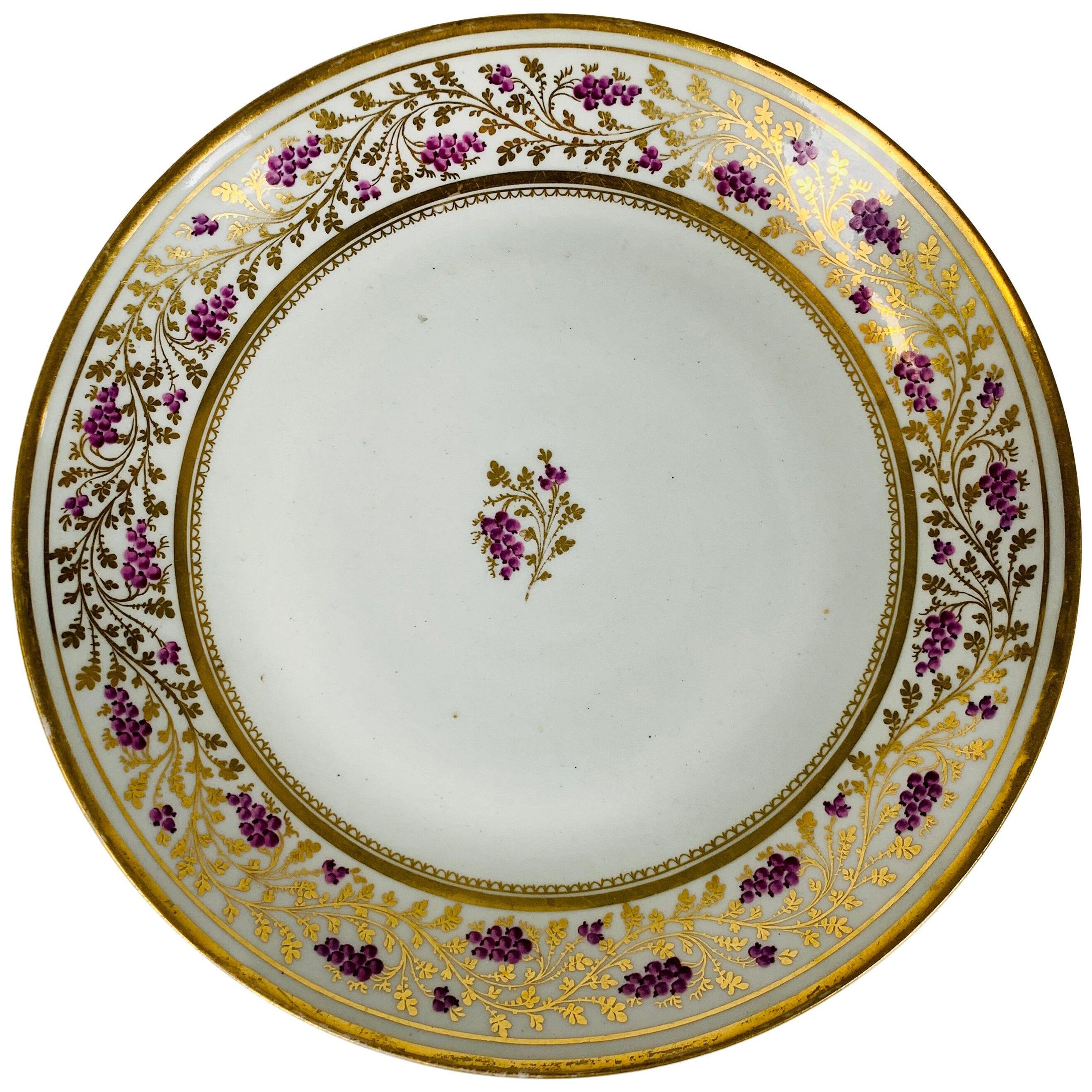 From the Collection of Mario Buatta a New Hall Saucer Dish Made England c-1810