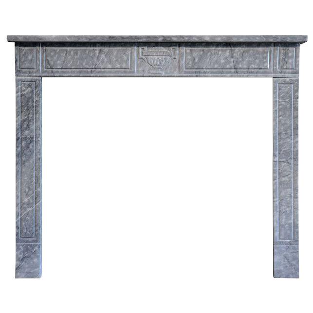 19th century Empire style Turquin marble mantel 