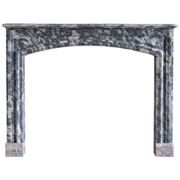 19th century Louis XIV style marble fireplace