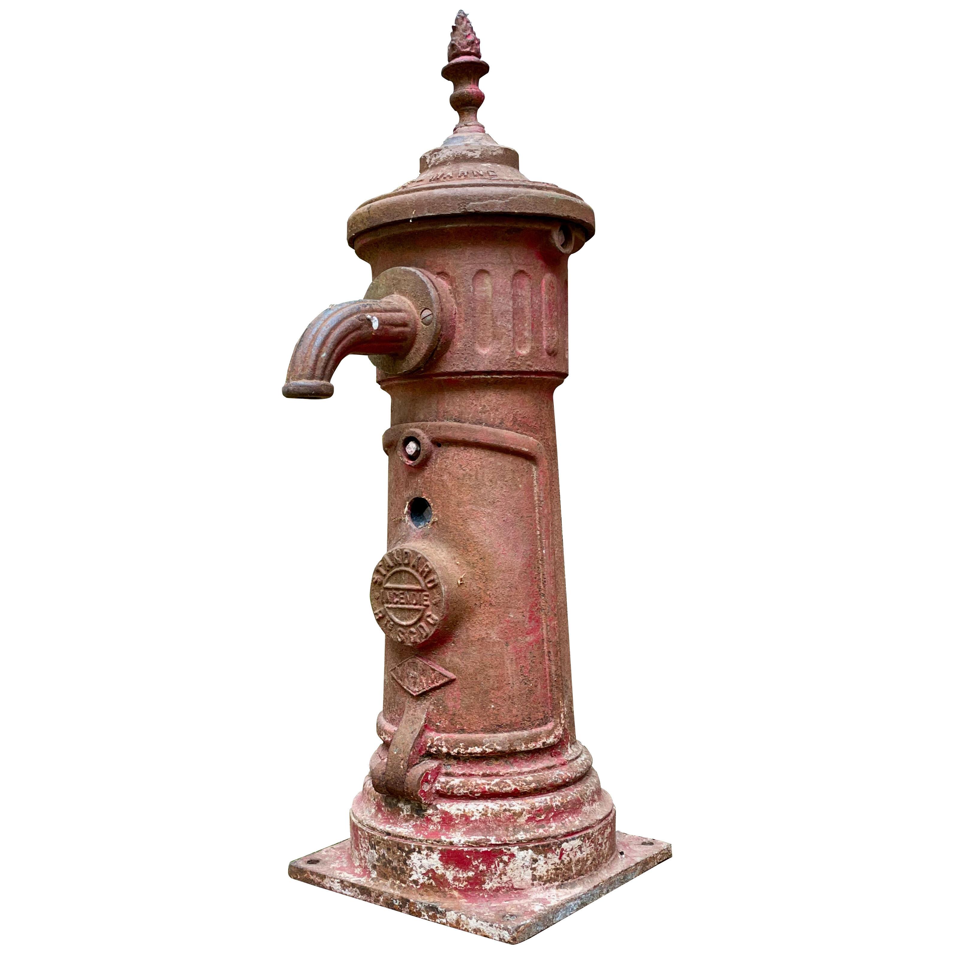 19th century cast iron fire hydrant fountain 
