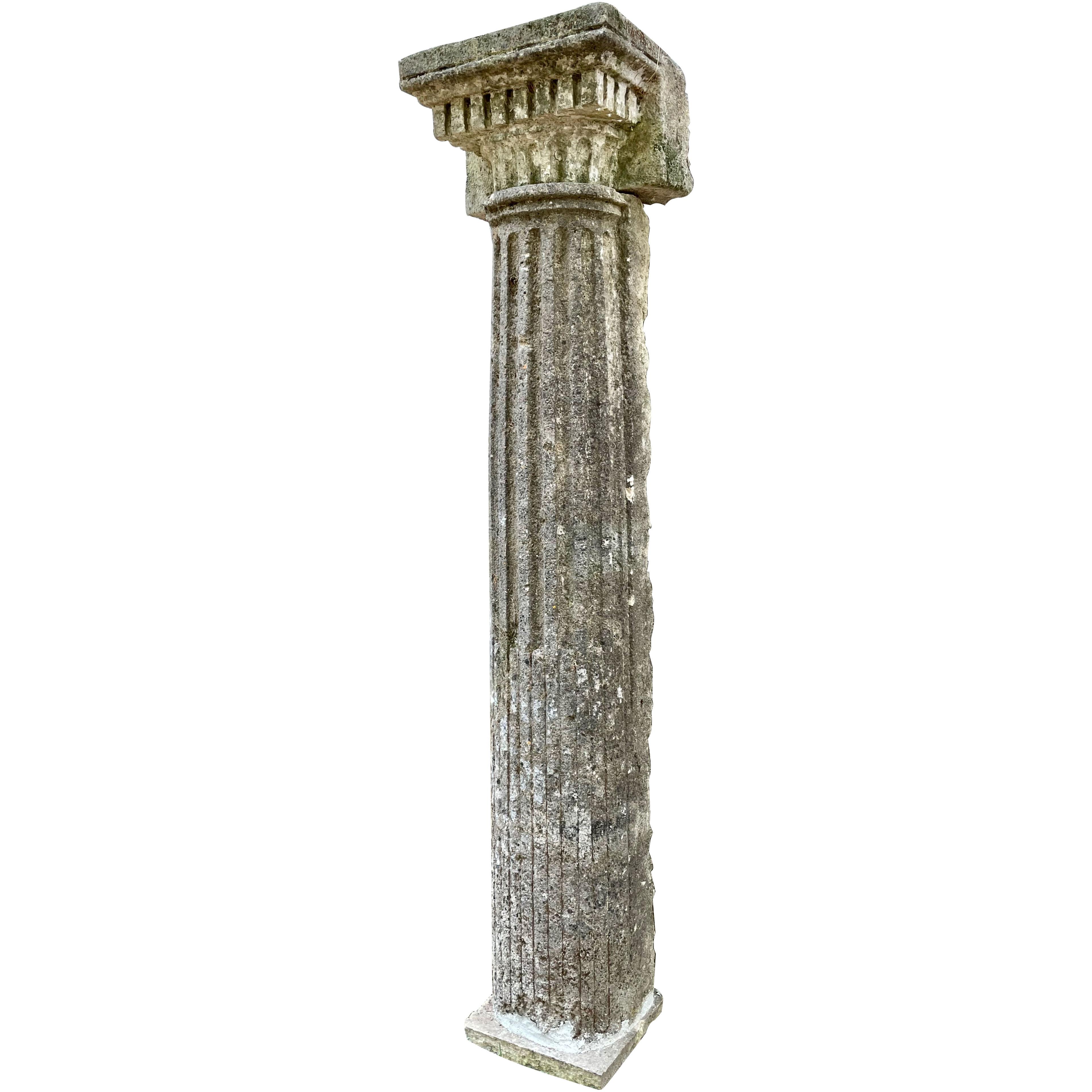 18th century stone sconce columns 