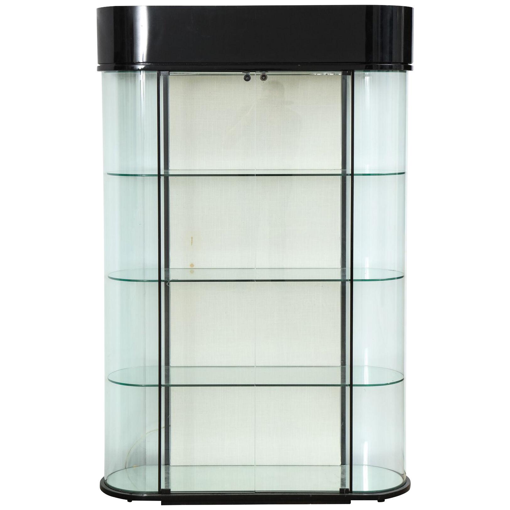 Pace Display Cabinet with Contoured Glass and Interior lights