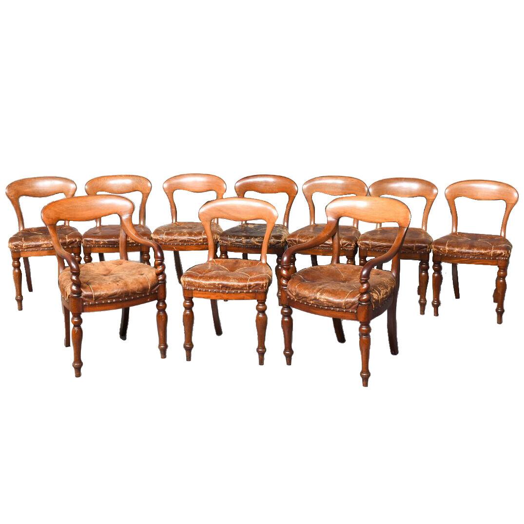Large Set of Scottish Dining Chairs