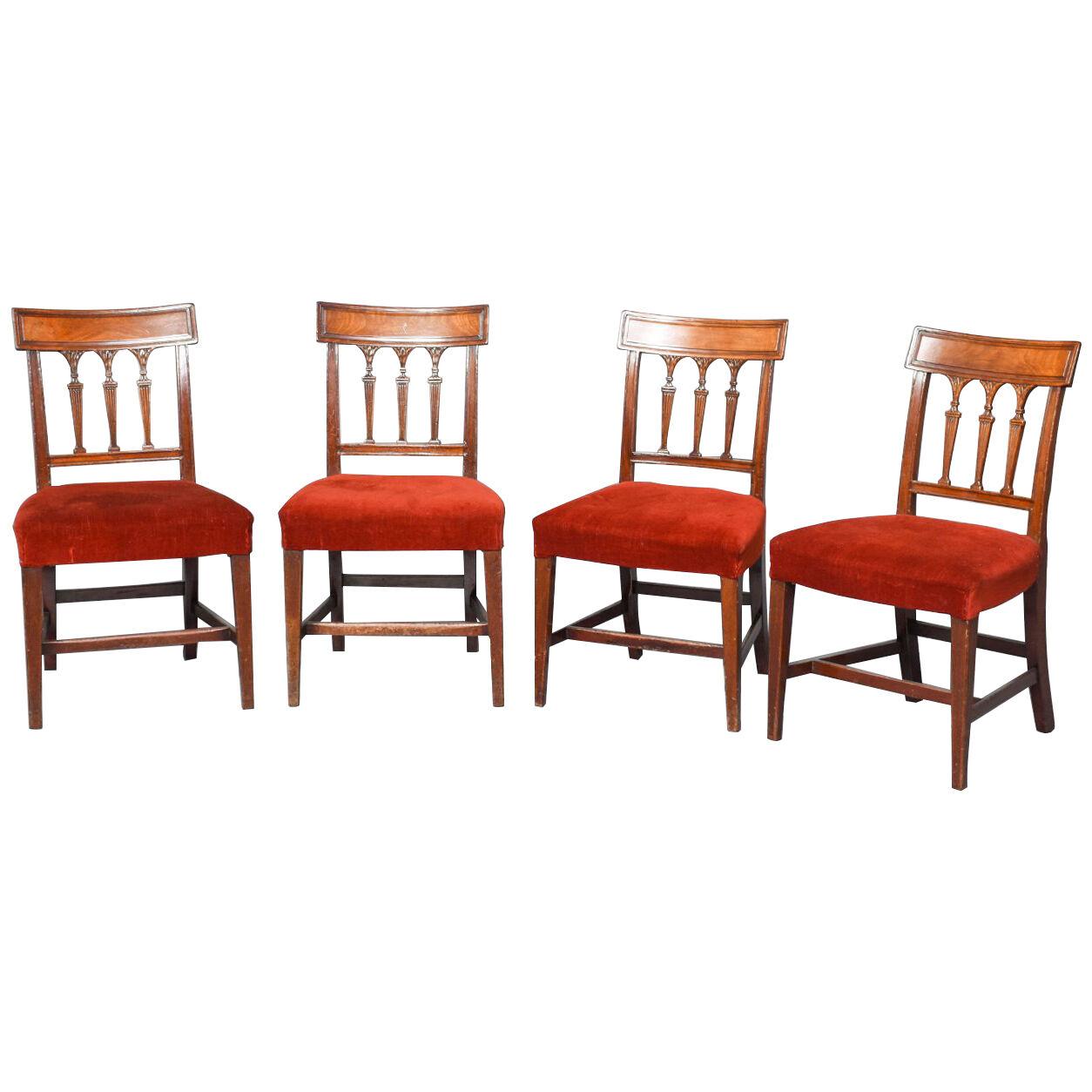 Set of Four Scottish Georgian Dining Chairs