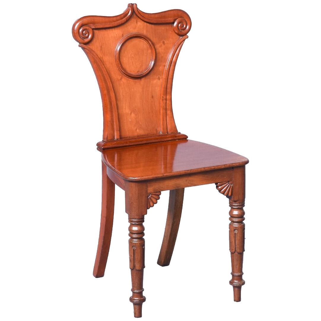 George IV Mahogany Hall Chair