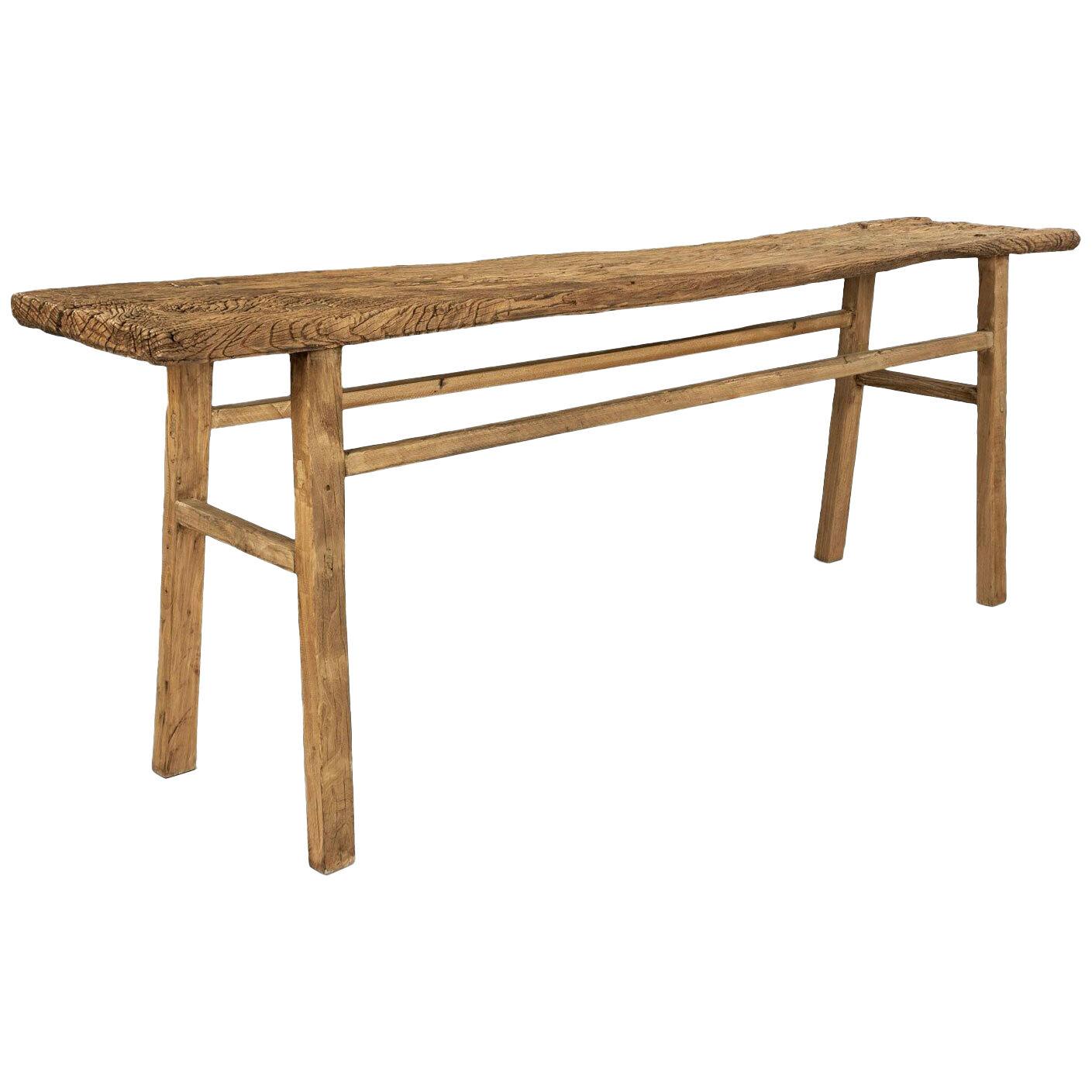 Rustic Elm Console Table