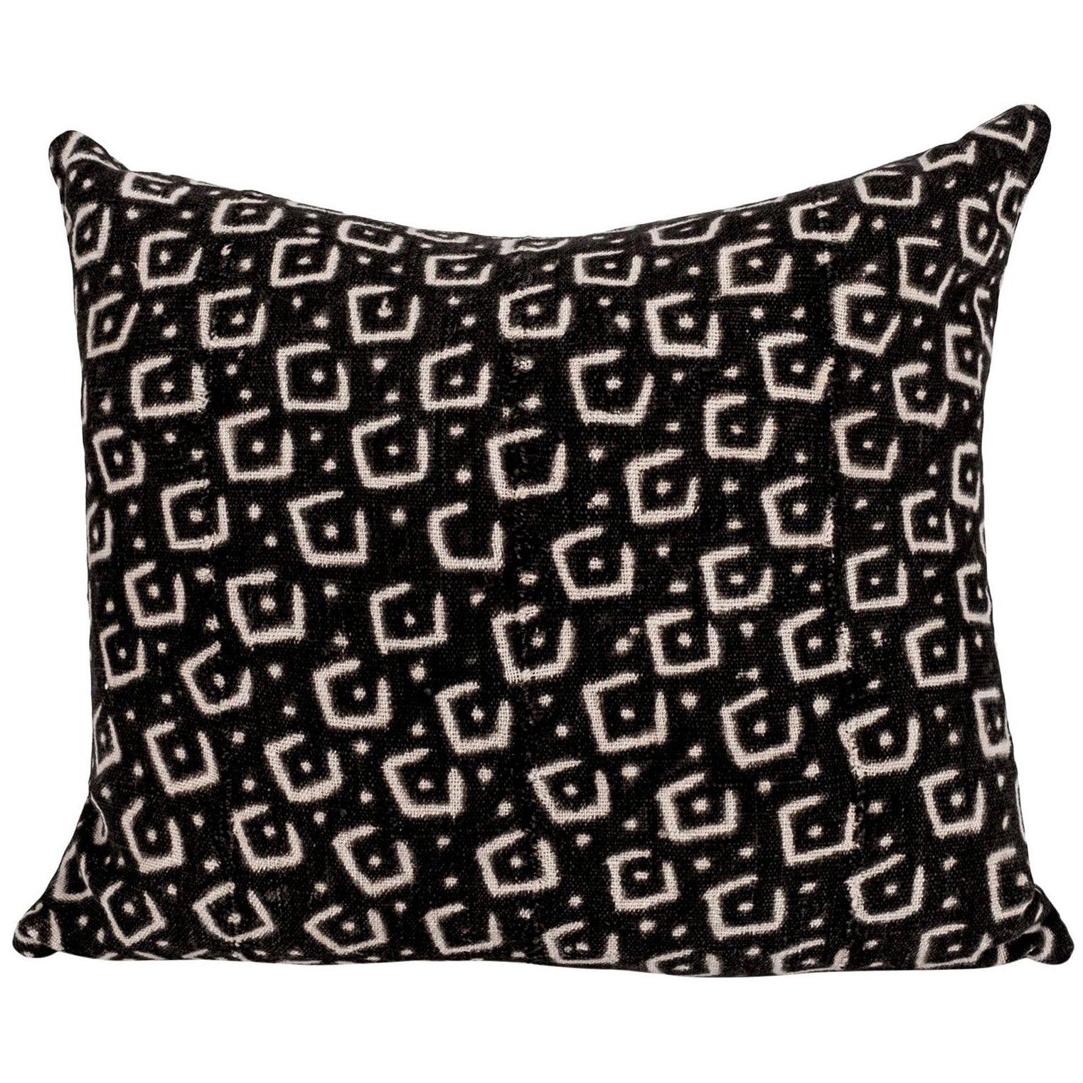 Brown and Beige Tribal Print Cotton Cushion