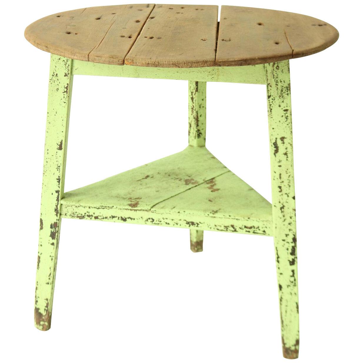 19Th Century Welsh Painted Cricket Table.