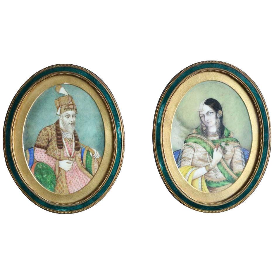 A Pair Of 19Th Century Indian Miniatures.