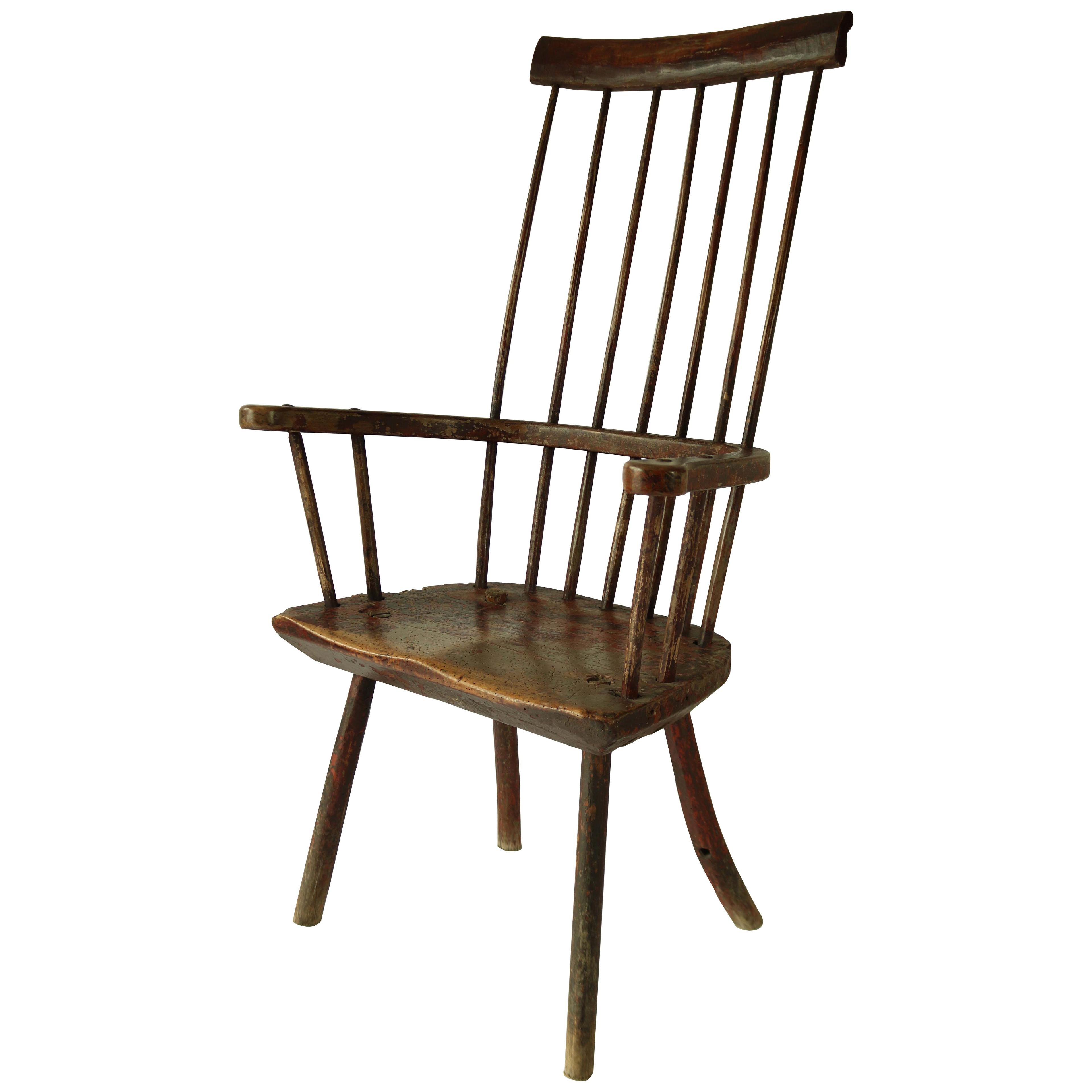 18Th Century Welsh Stick Chair.