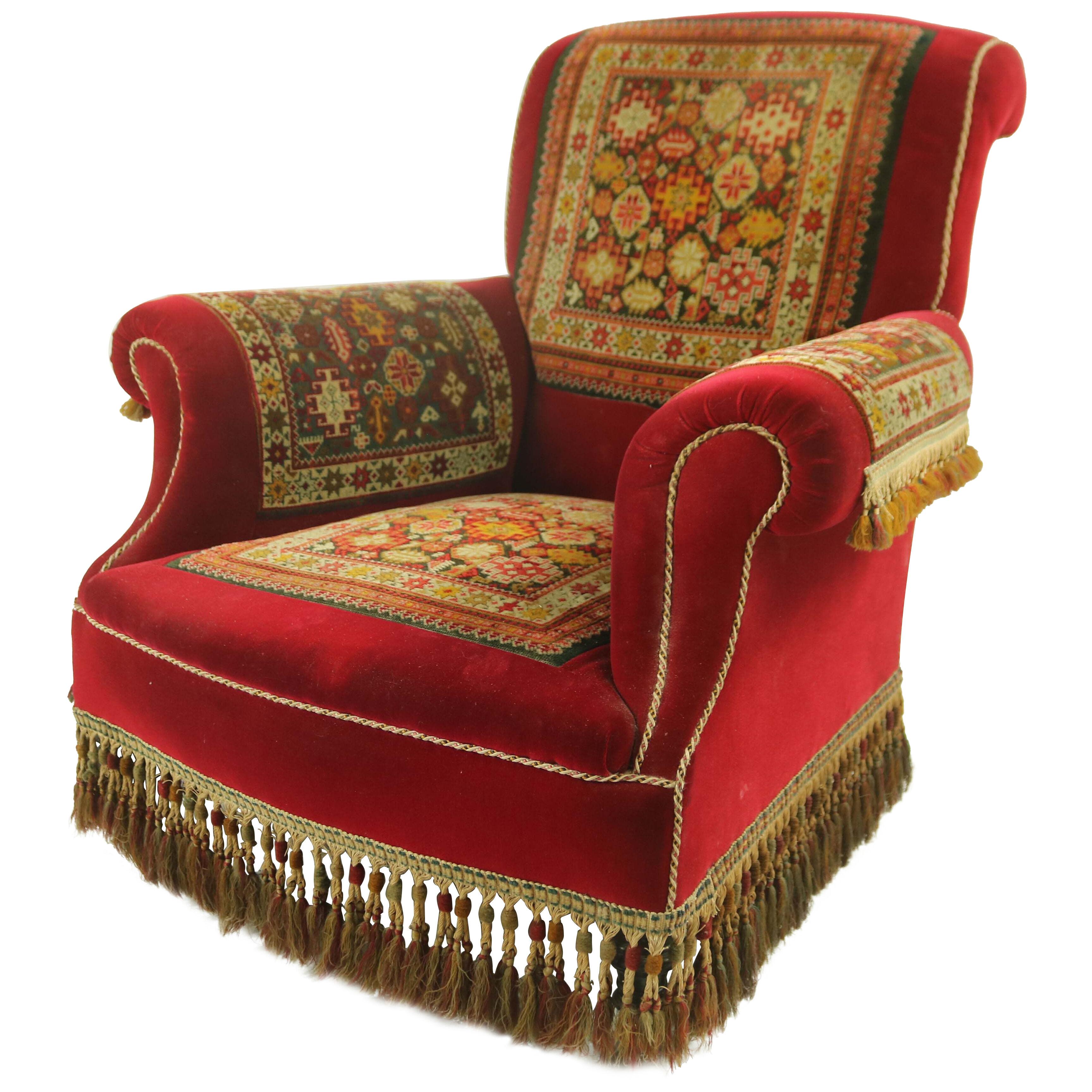 19Th Century Carpet Chair.