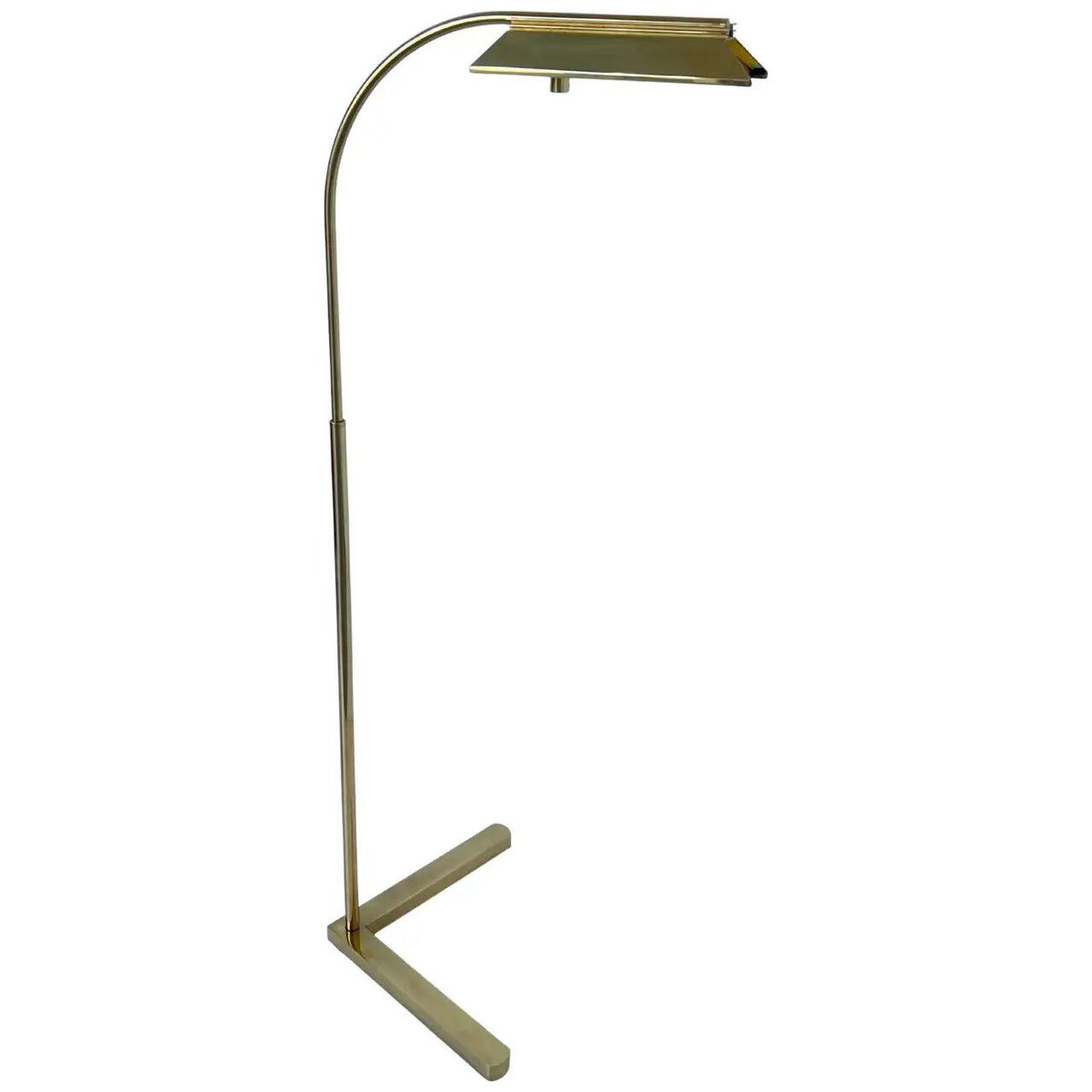 Adjustable Brass Floor Lamp by Casella