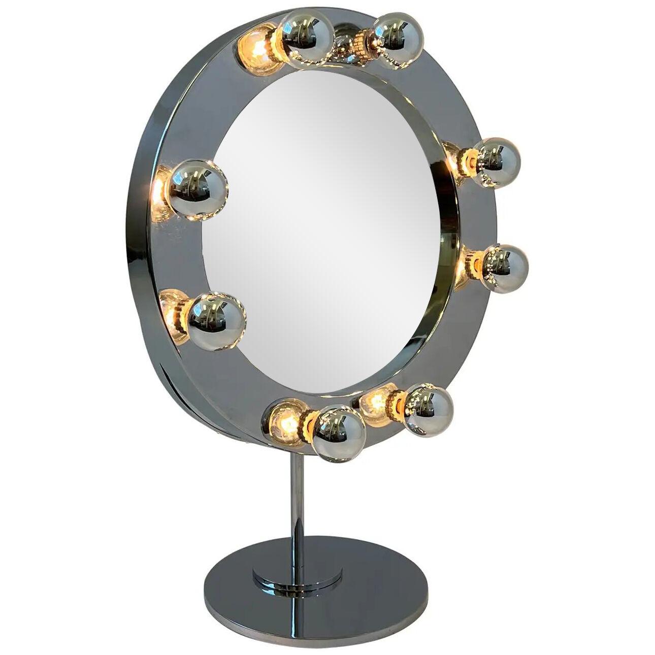 Chrome O Vanity Mirror by Charles Hollis Jones