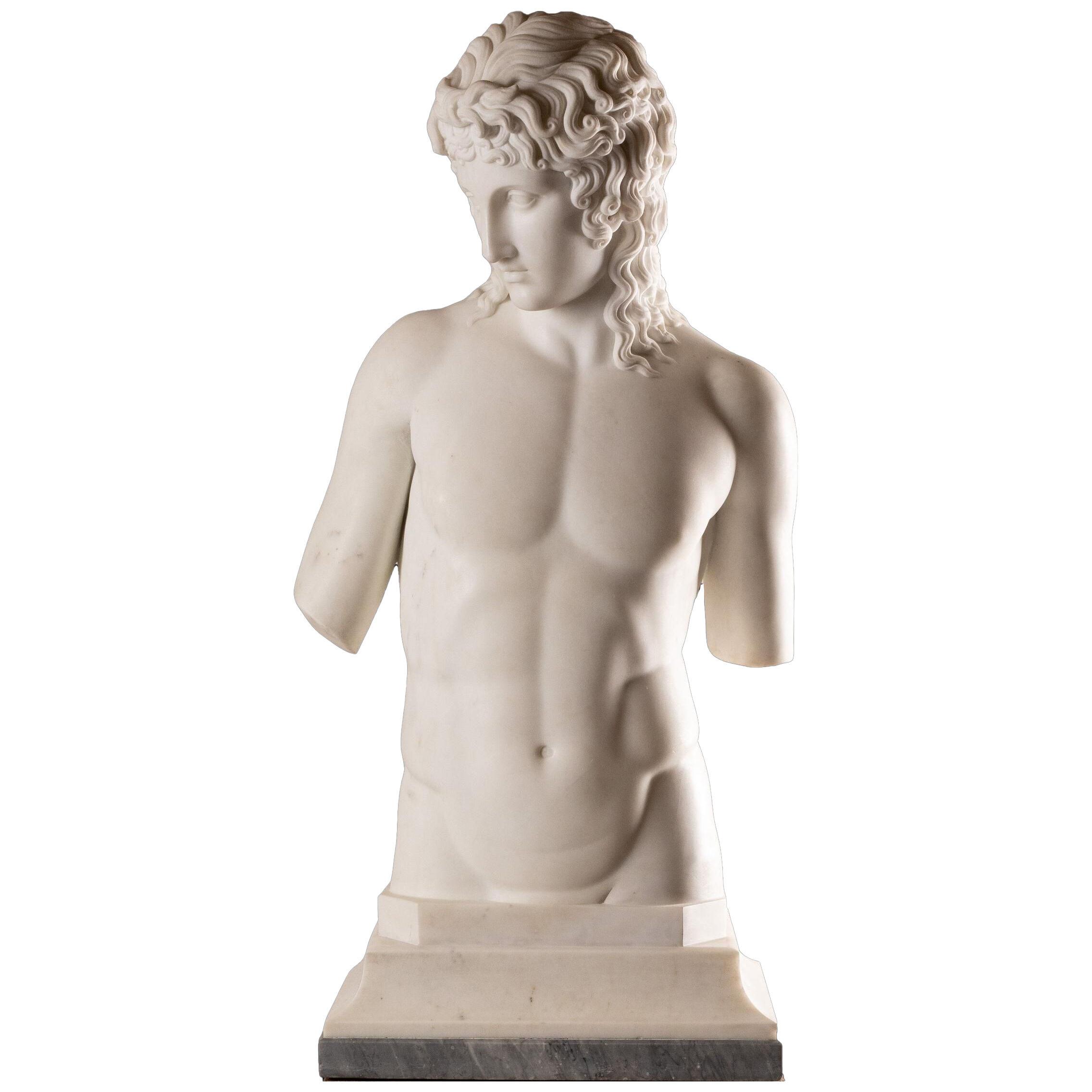  Remarkable Grand Tour Marble Sculpture of the Eros di Centocelle