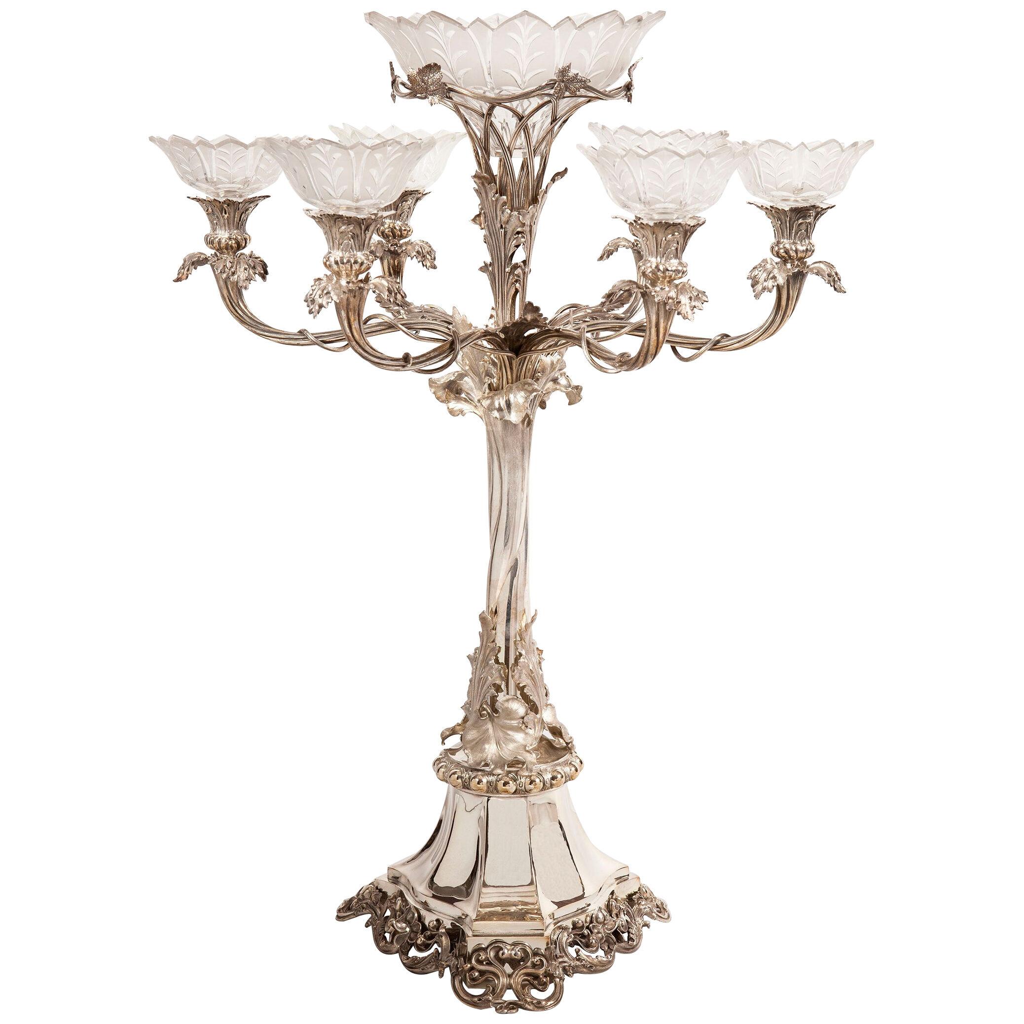 Mid-19th Century Sterling Silver Centrepiece