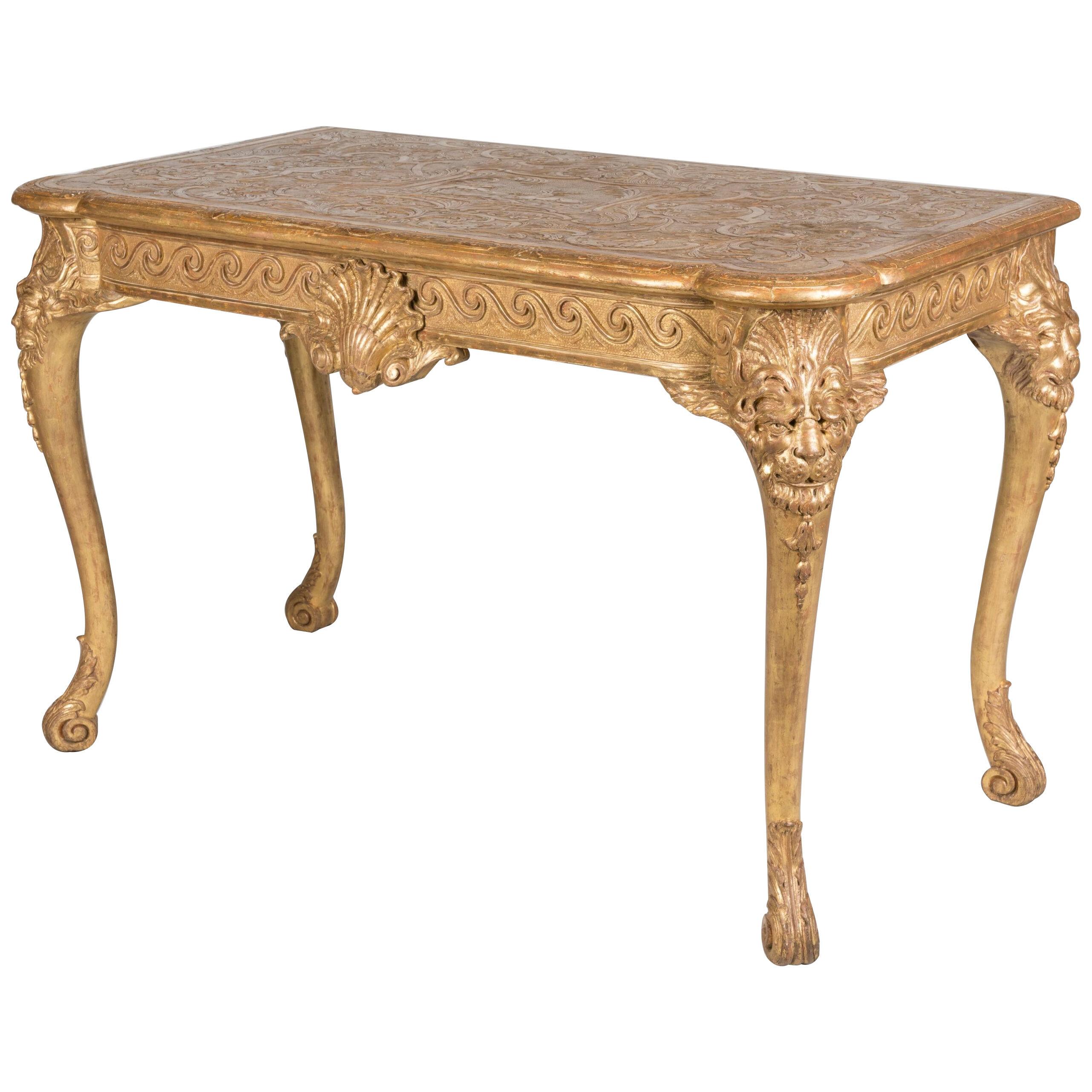 Gilt Console Table in the Georgian Style