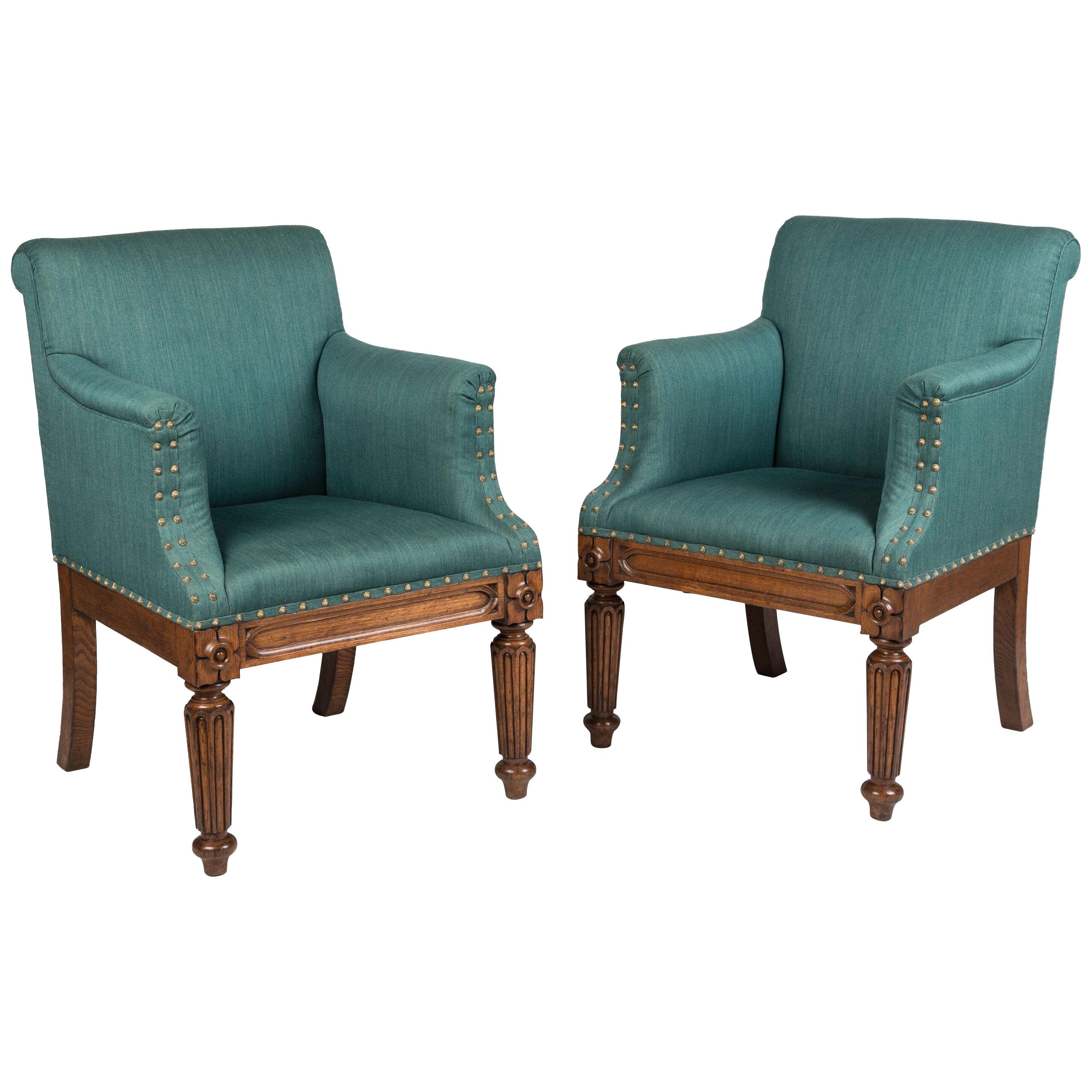 A Pair of George IV Period Armchairs