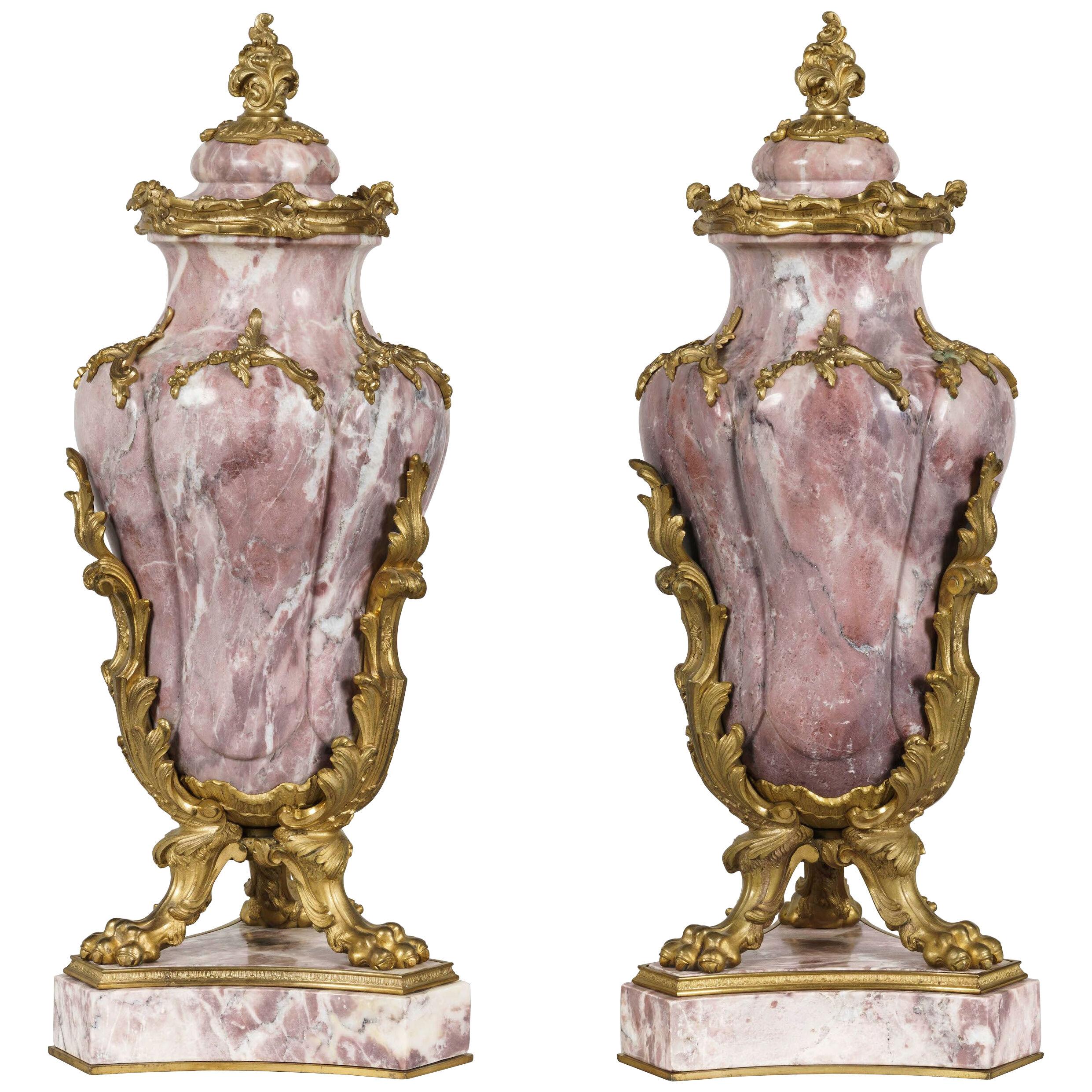 A Pair of Vases In the Louis XV Manner