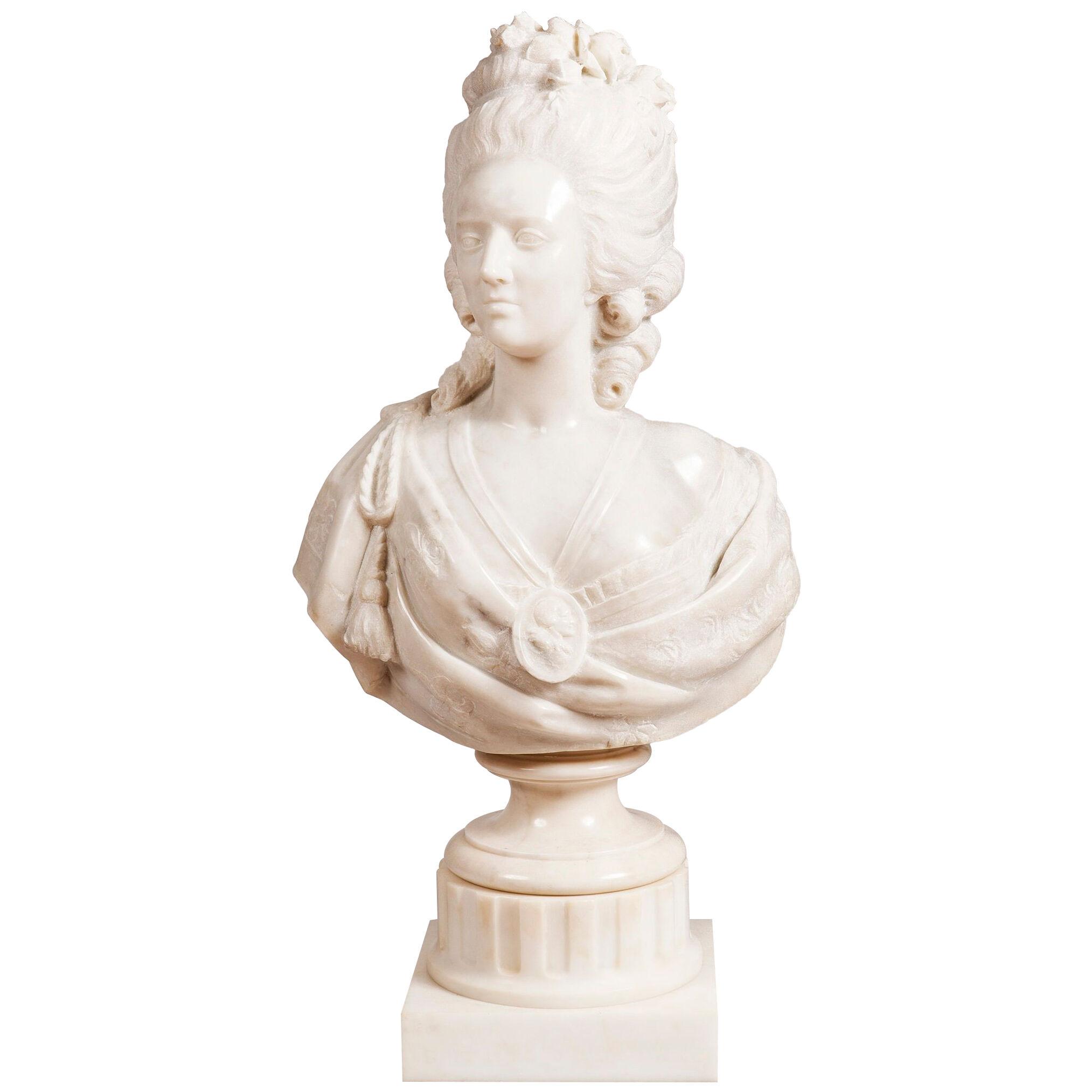 Marble Bust of 'Marie Antoinette'