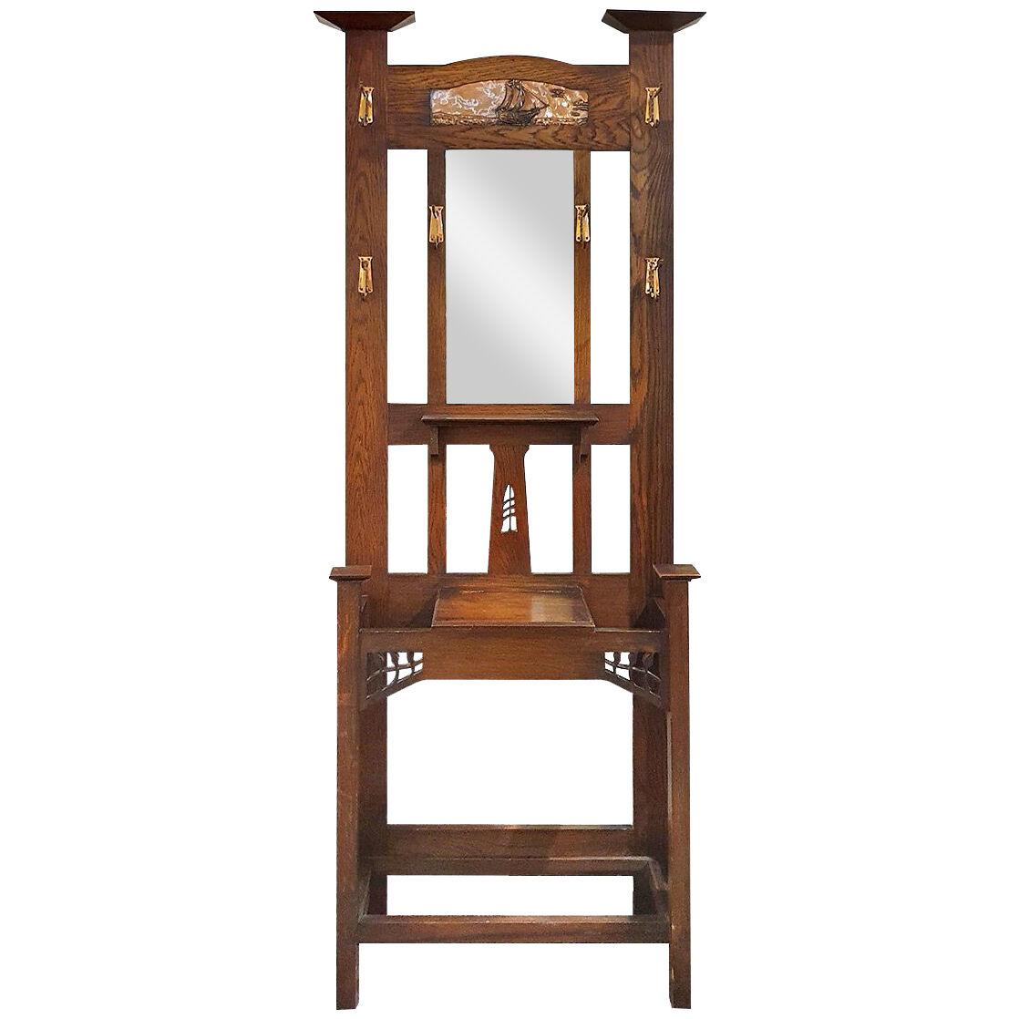 Arts and Crafts Movement Hallstand by Harris Lebus