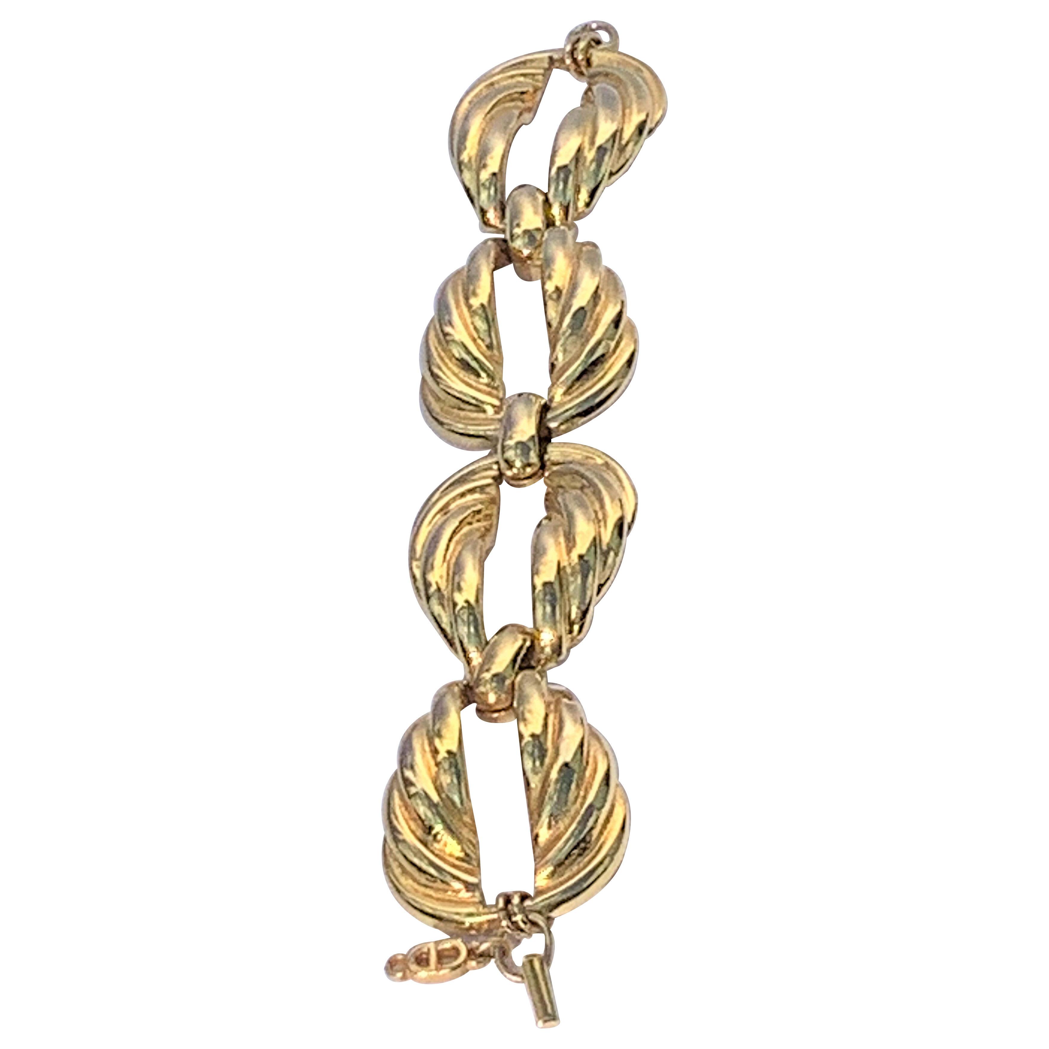 Christian Dior Golden Leaves Bracelet