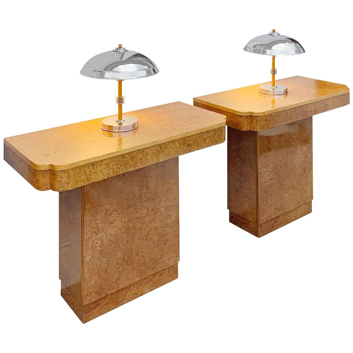 Pair of Art Deco Console Tables 