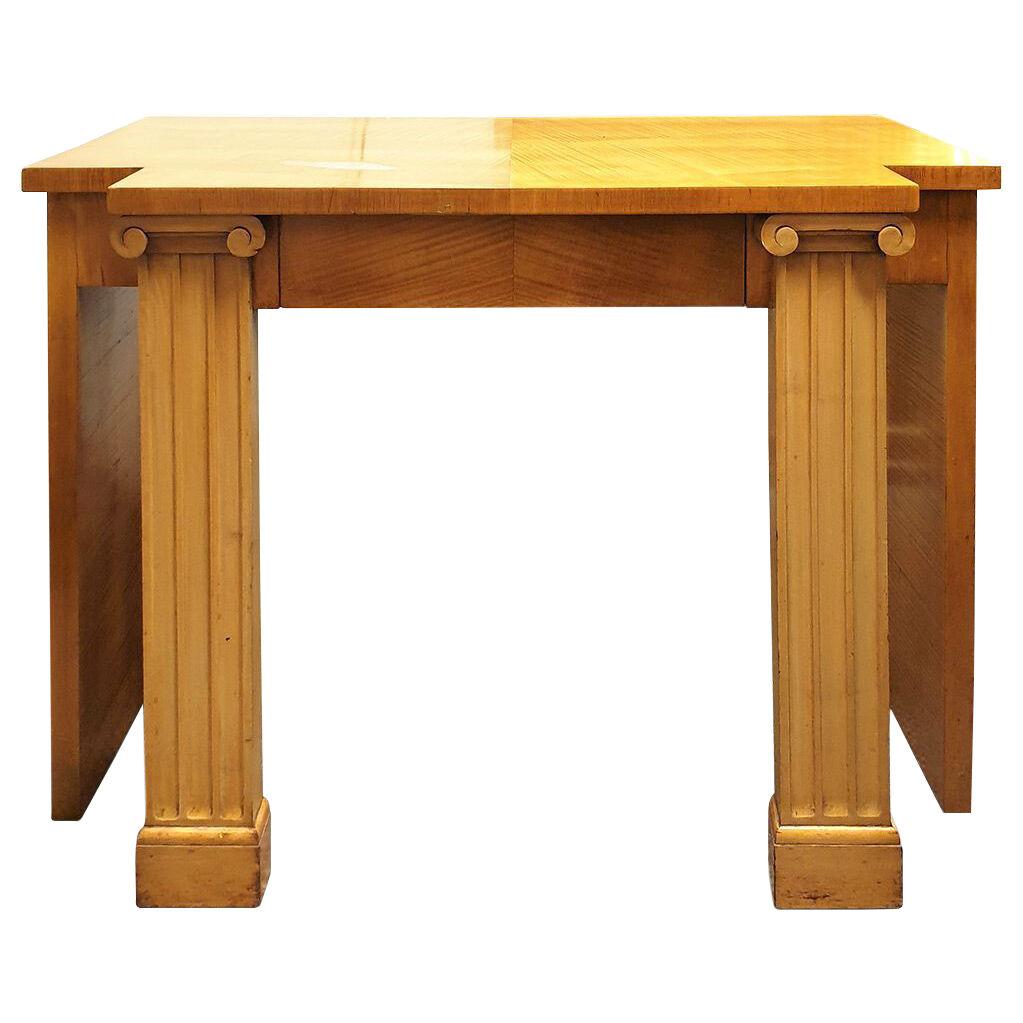Biedermeier style Console Table with drawer 