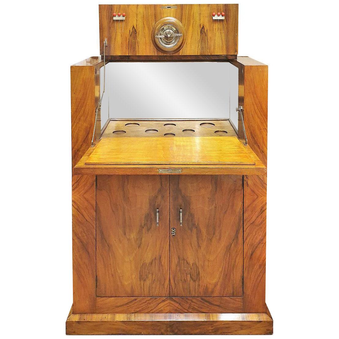 Original Art Deco Cocktail Cabinet