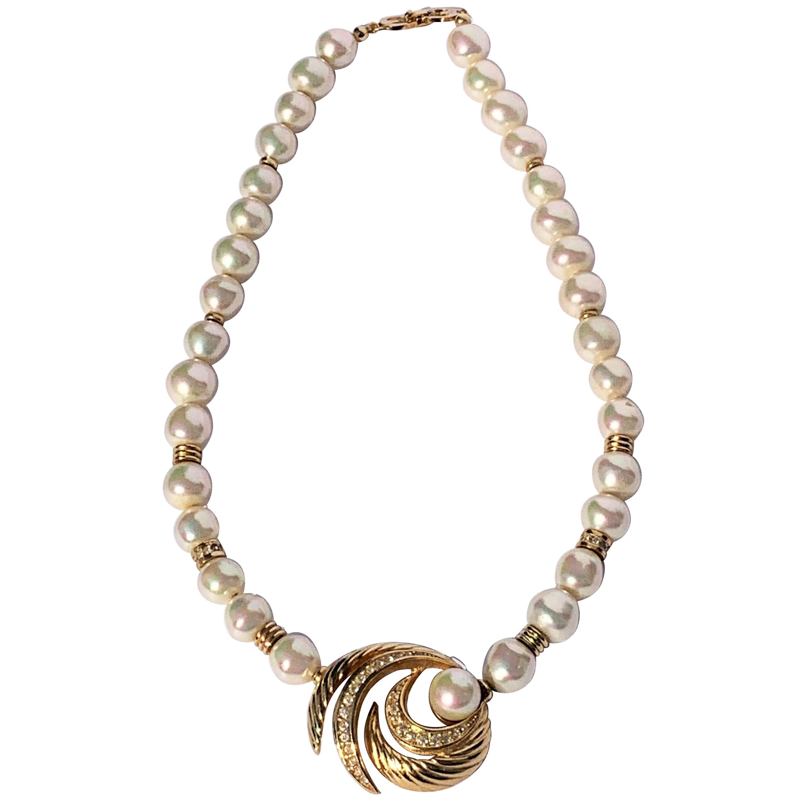 Grosse for Christian Dior Swirl Necklace