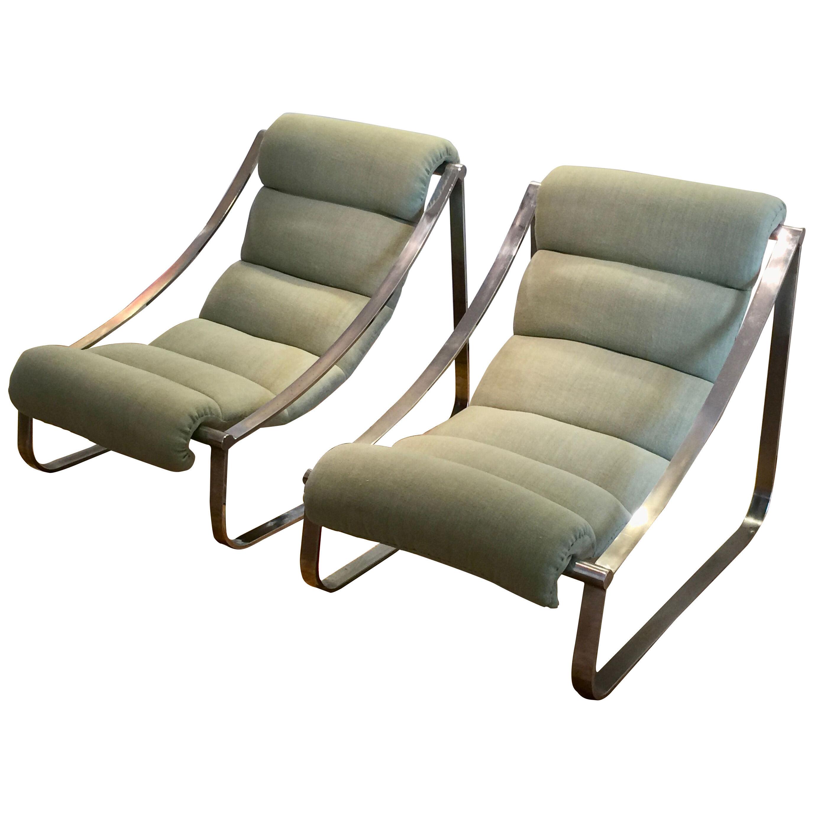 Pair of 1970s Sling Armchairs