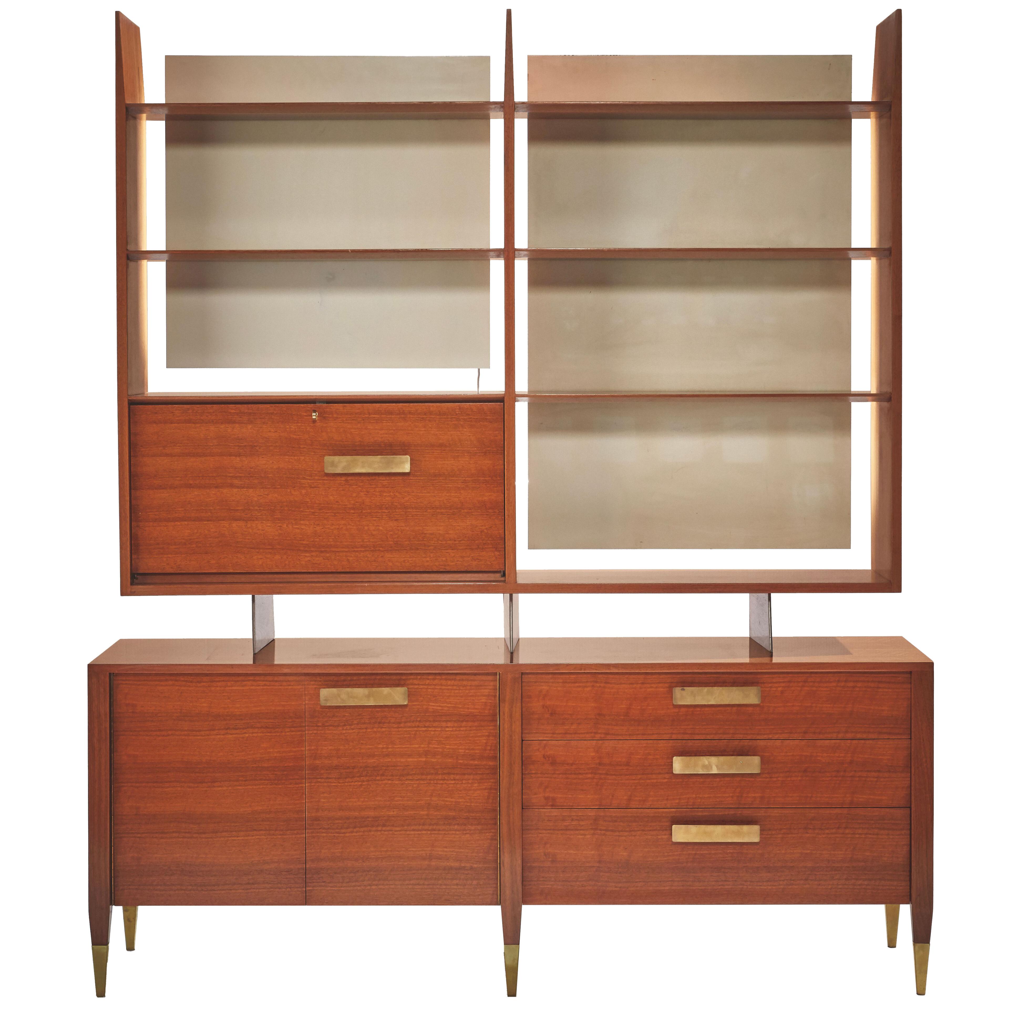 Rare 1950s Wall Cabinet by Gio Ponti