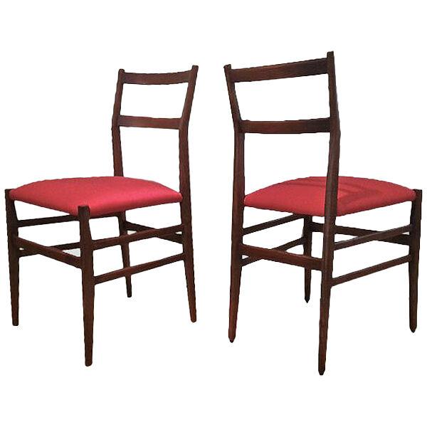 Set of 14 'Leggera' Dining Chairs by Gio Ponti, 1950s