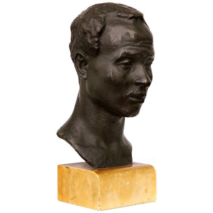 Bust of an African man